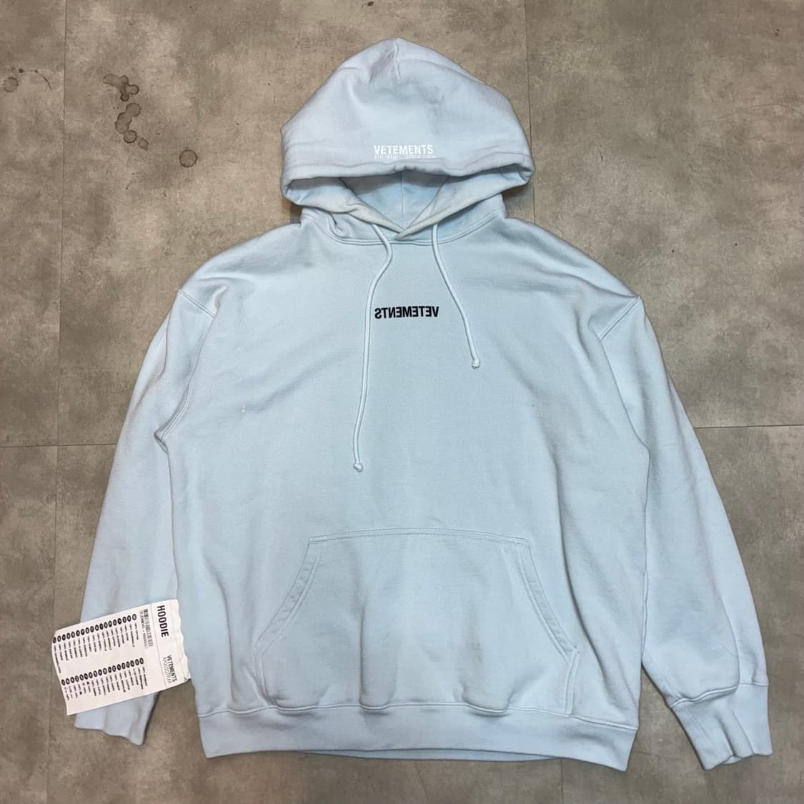 20aw Reverse Logo big label hoodie 상품이미지1
