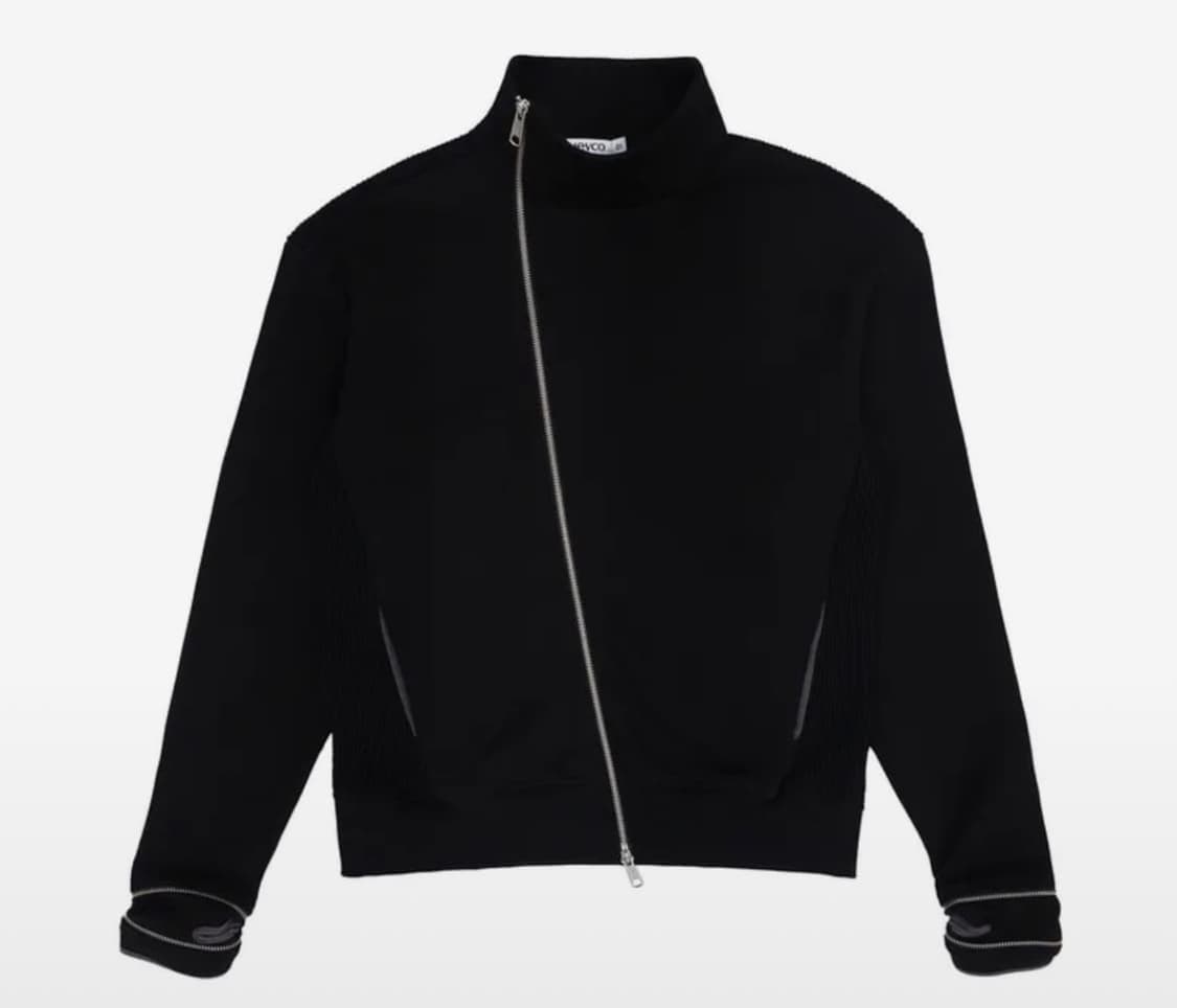 휴이 사선 집업 상품이미지1