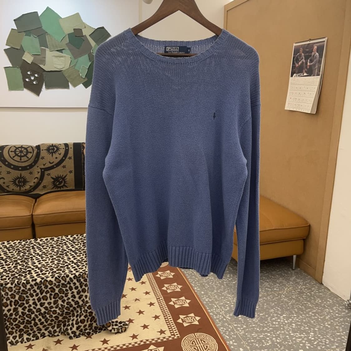 폴로 랄프로렌 캐주얼 모던 레트로 딥블루 니트 M C08882 상품이미지3