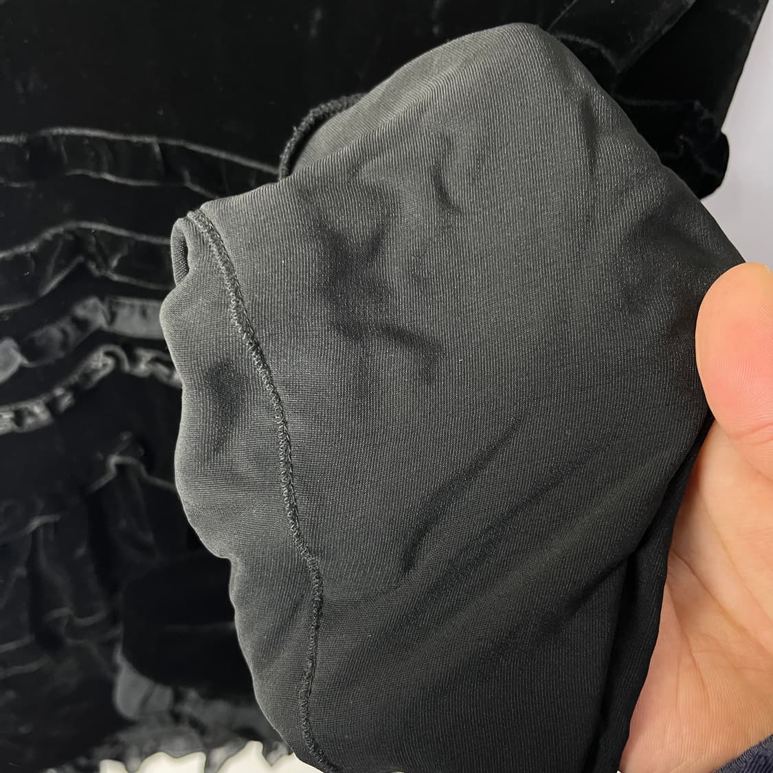 [Lolita Lempicka] 오리엔탈 셔링 벨벳 미디스커트 상품이미지5