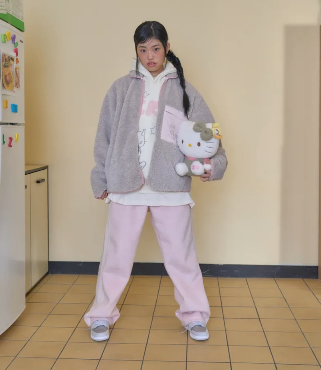 샤키리 Furry Lace Trimming Pants_Pink,Iovry 상품이미지1