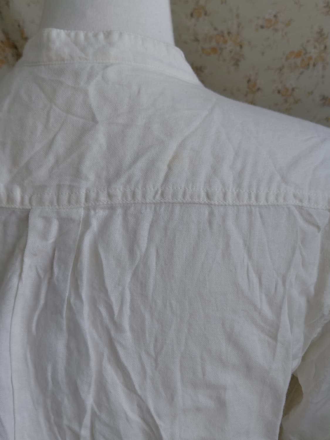 [일본빈티지] 유니클로 화이트 핀턱 롱 셔츠 상품이미지5