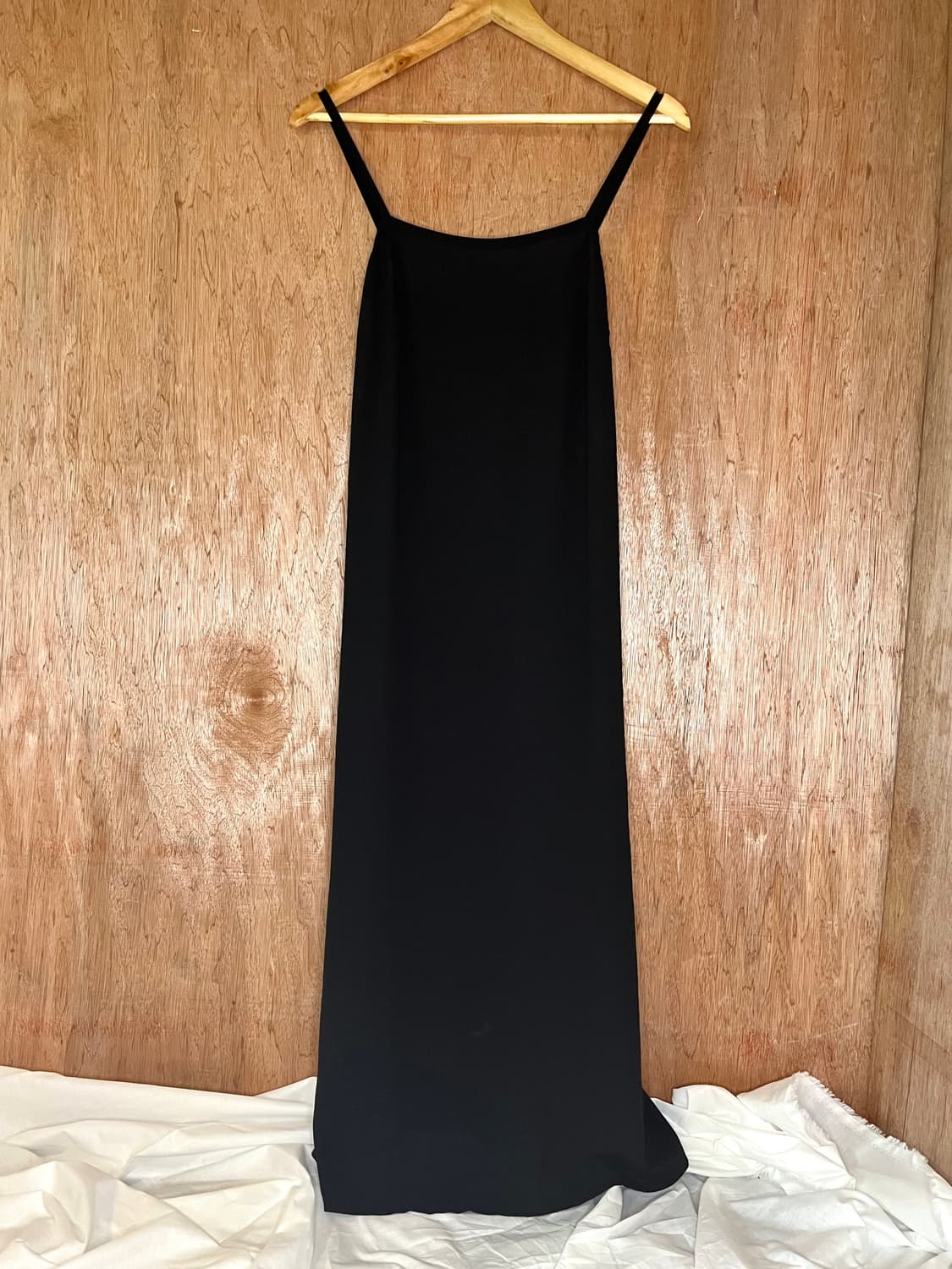 꼼데가르송 트리콧 블랙 맥시 슬립 드레스 상품이미지1