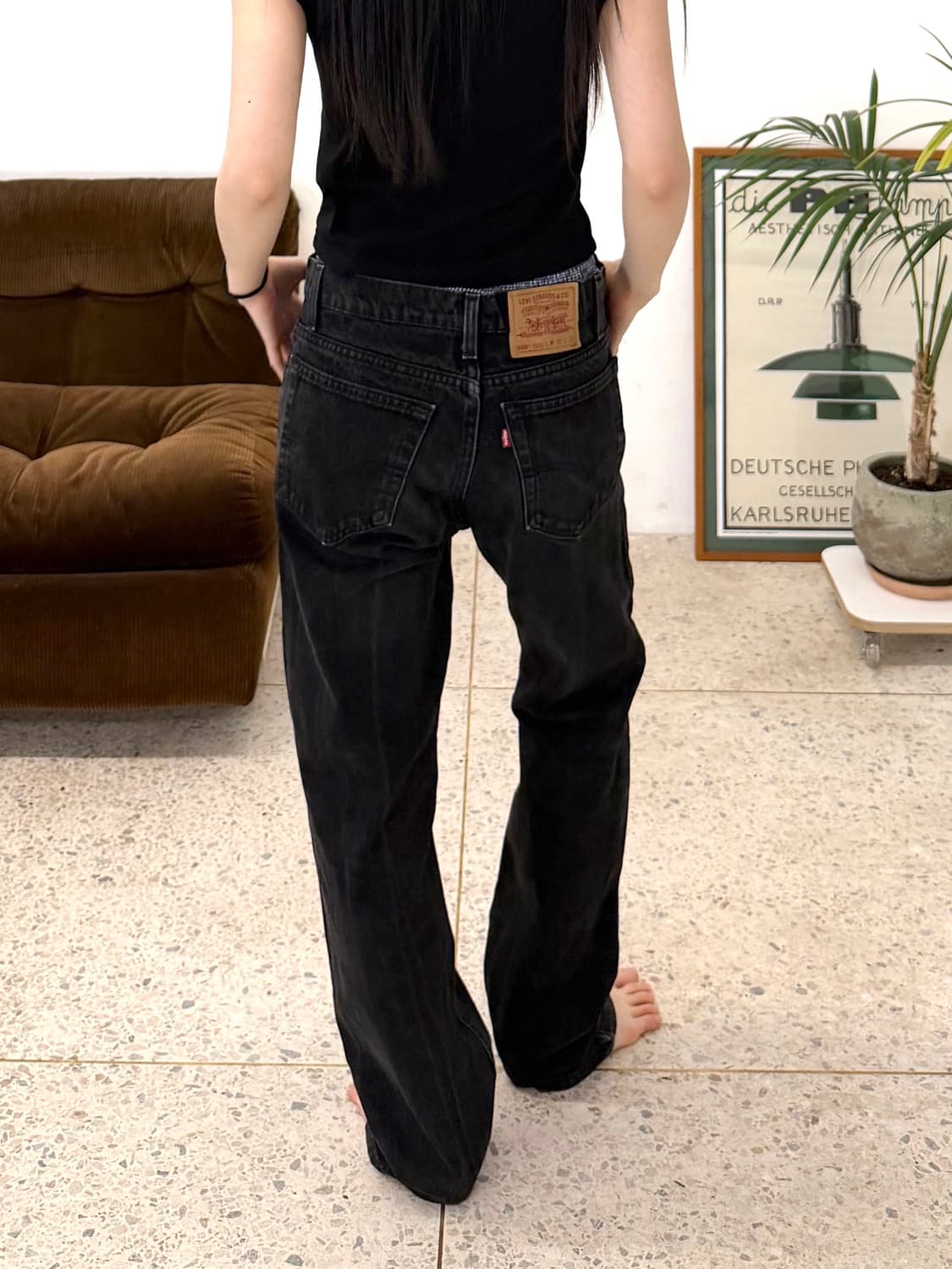 90's MADE IN USA 🇺🇸 리바이스 505 블랙 빅 E 상품이미지5