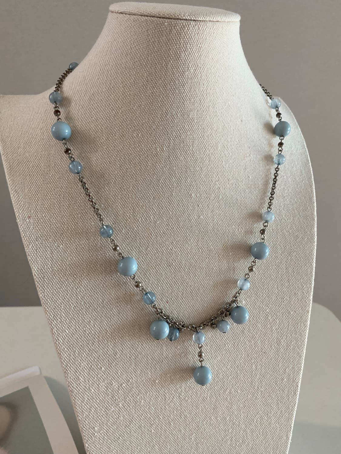 빈티지 파우더블루 구슬 목걸이 상품이미지4