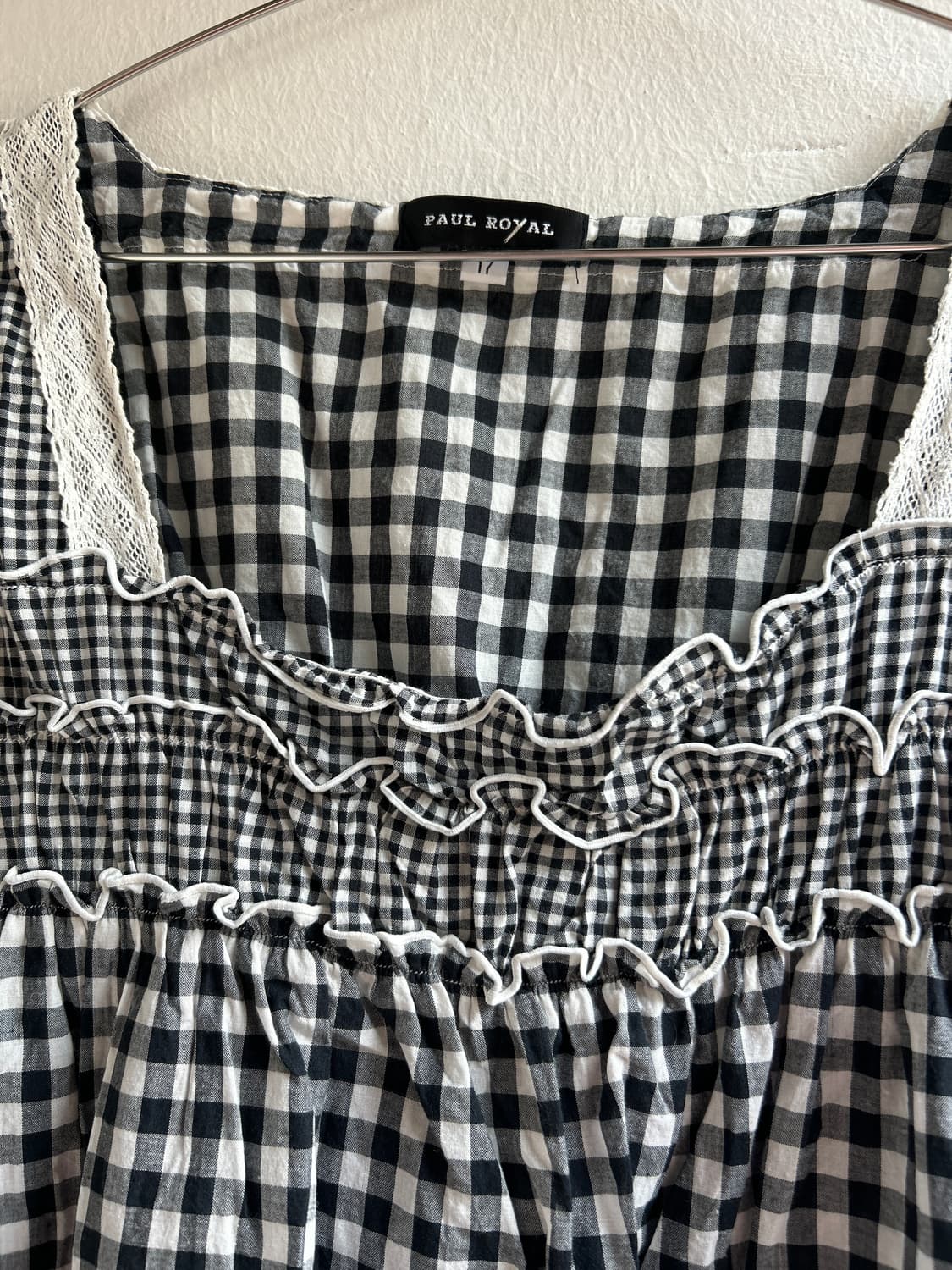 깅엄 블라우스  상품이미지6