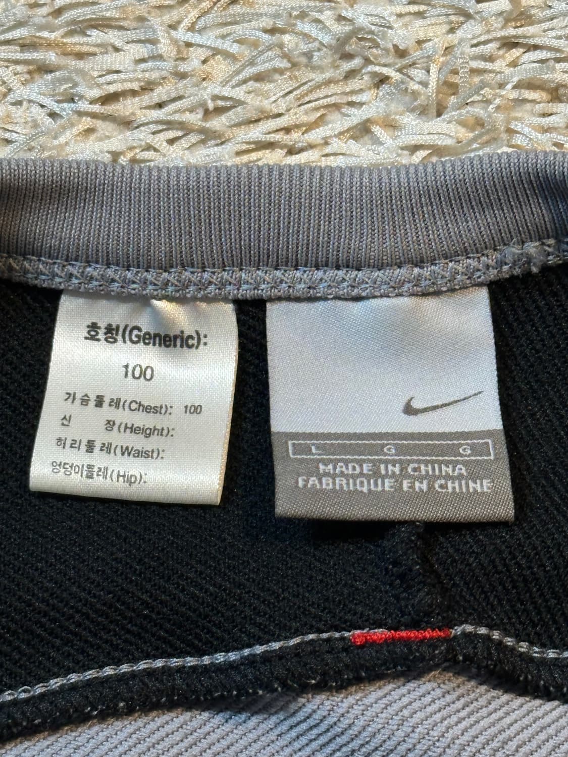 00's 나이키 올드스쿨 스우시 기능성 배색 롱슬리브 긴팔 상품이미지5