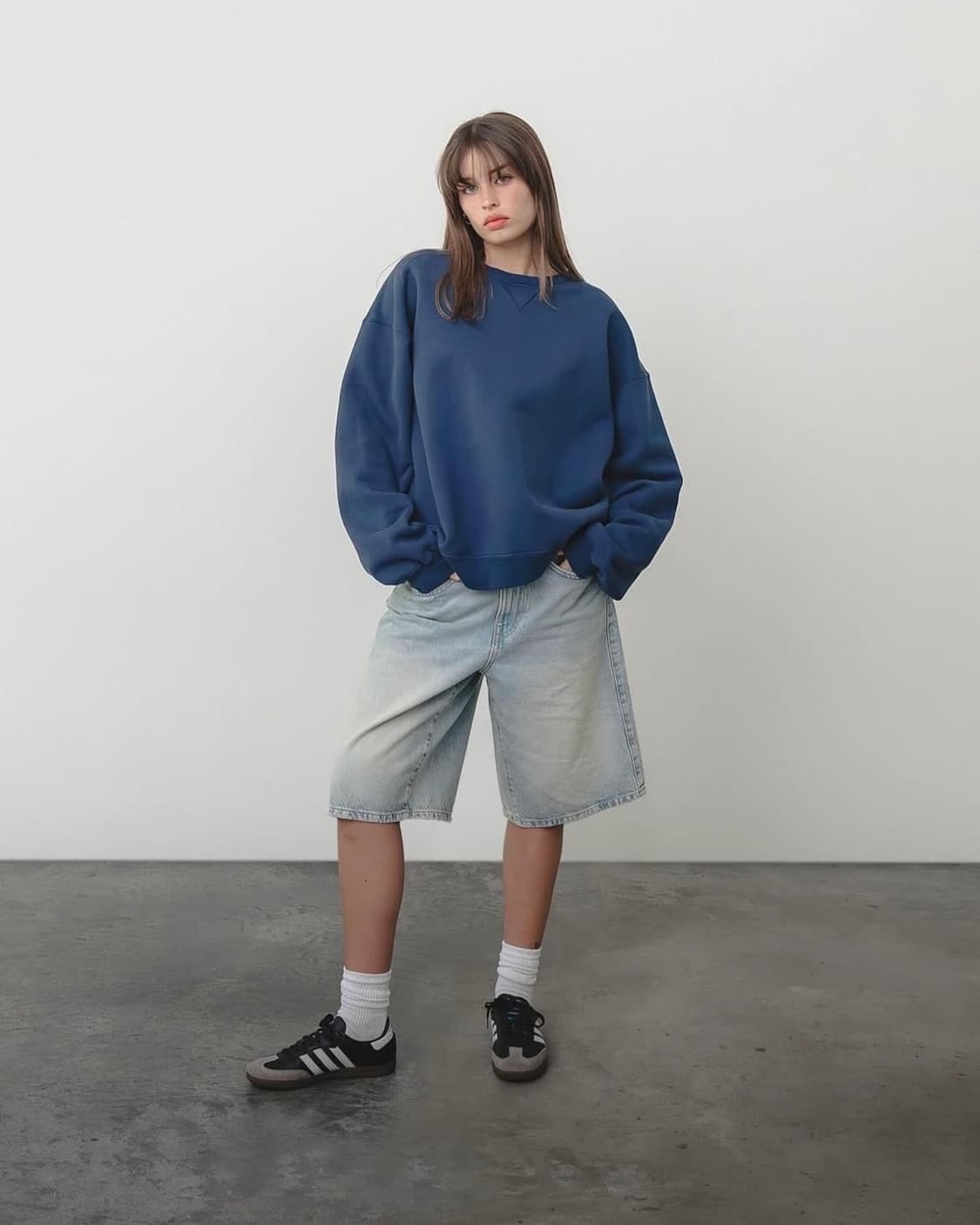 90s빈티지 러셀 애슬레틱 'ATHLETIC' 자수 맨투맨 (네이비) 상품이미지4