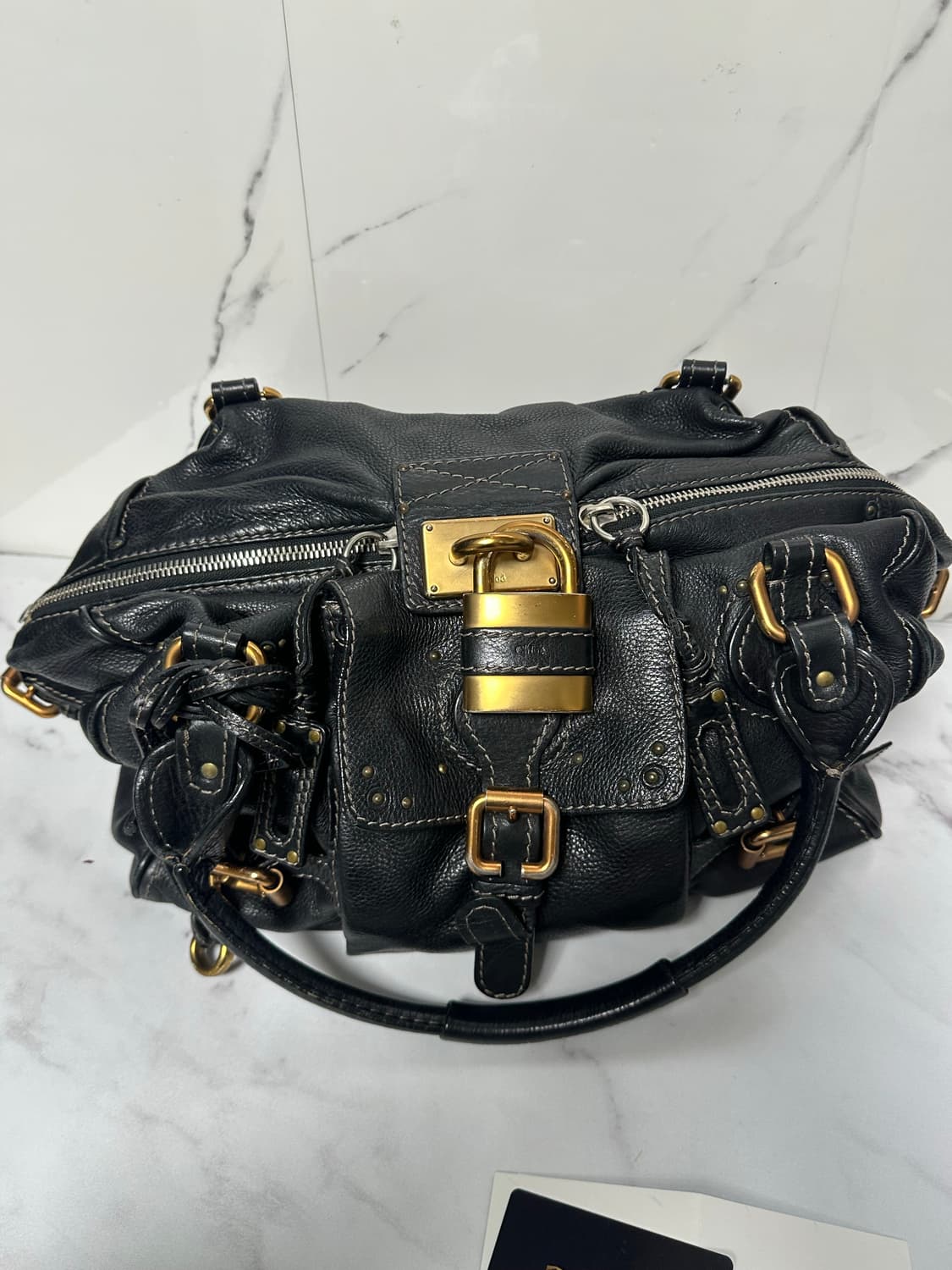 [A 정품] 끌로에 패딩턴 숄더백 블랙 라지 상품이미지3