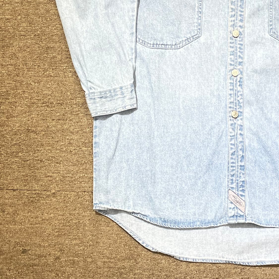 (M) 90s Levi's 리바이스 코튼 데님 셔츠  상품이미지3