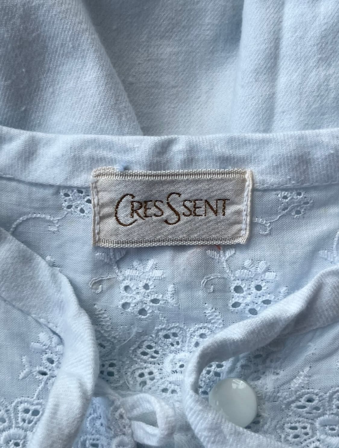 CRESSENT 코티지코어 화이트 레이스 리본 롱 원피스 상품이미지7