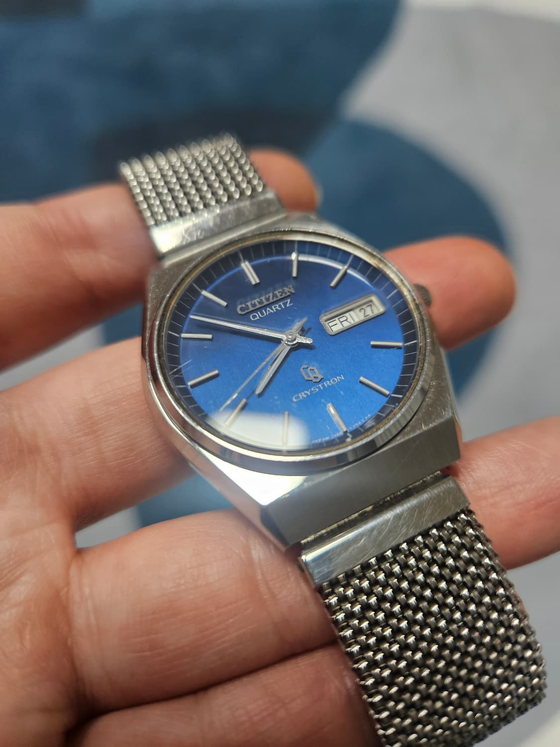 1979s 시티즌 크리스트론 청판 빈티지 시계 상품이미지2