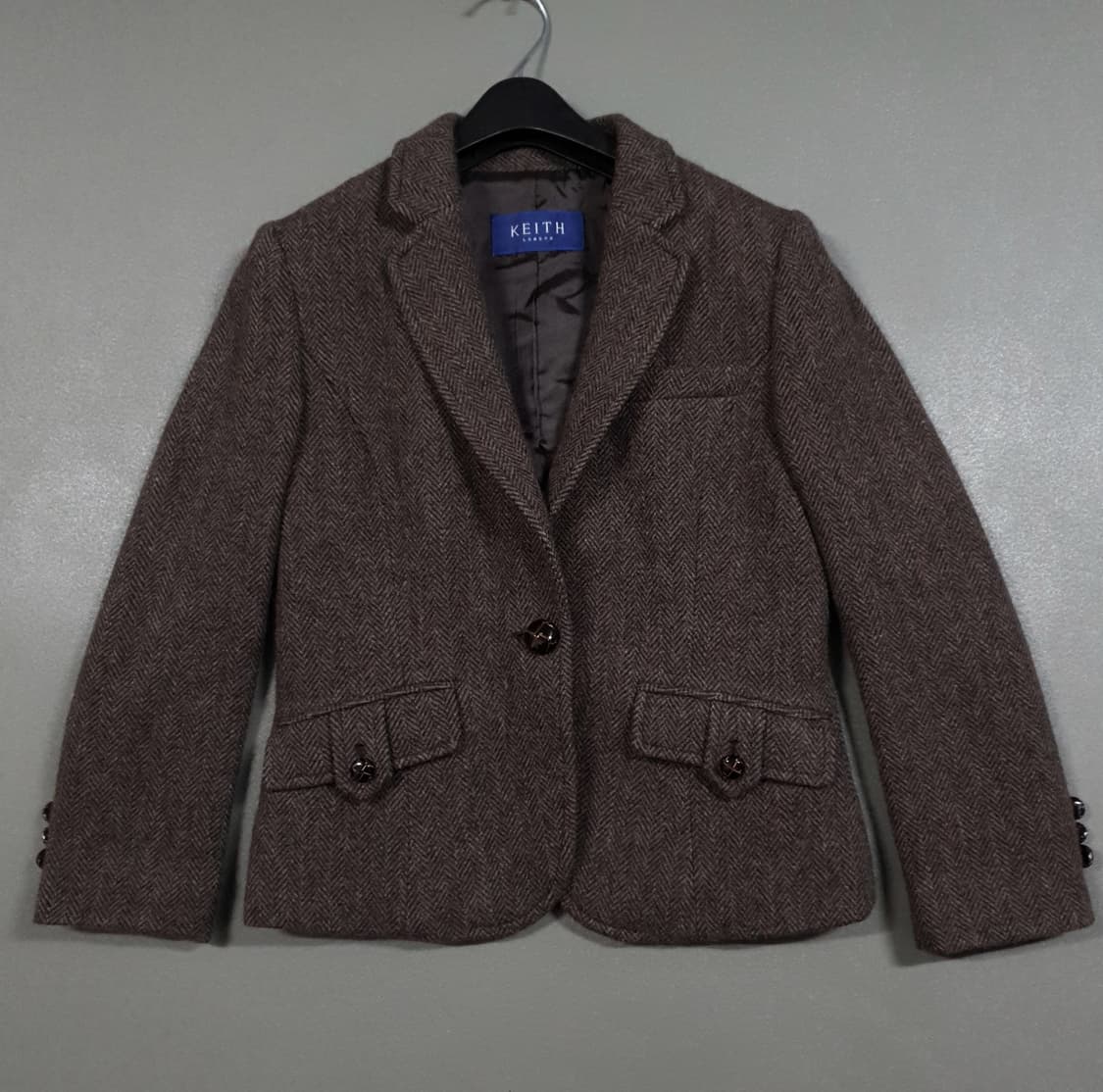 KEITH 키이스 울 모 투포켓 싱글 버튼 미니멀 자켓 (여성 44-55 상품이미지1