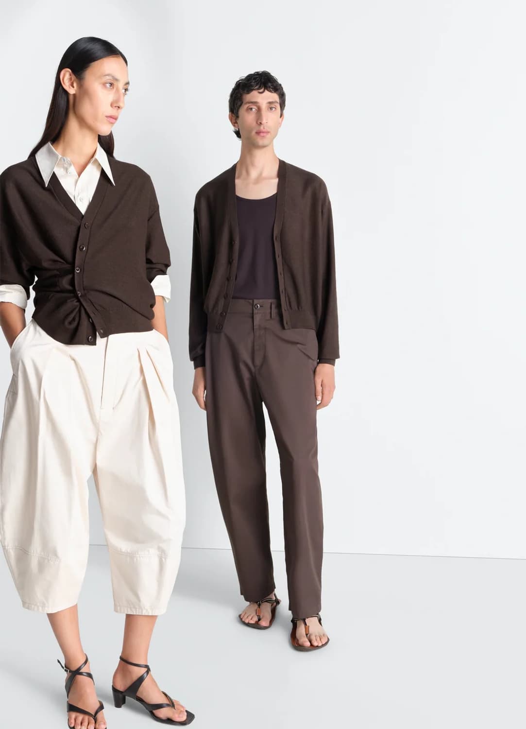 [M,L]르메르 26ss 트위스트 가디건/다크 카카오 상품이미지2