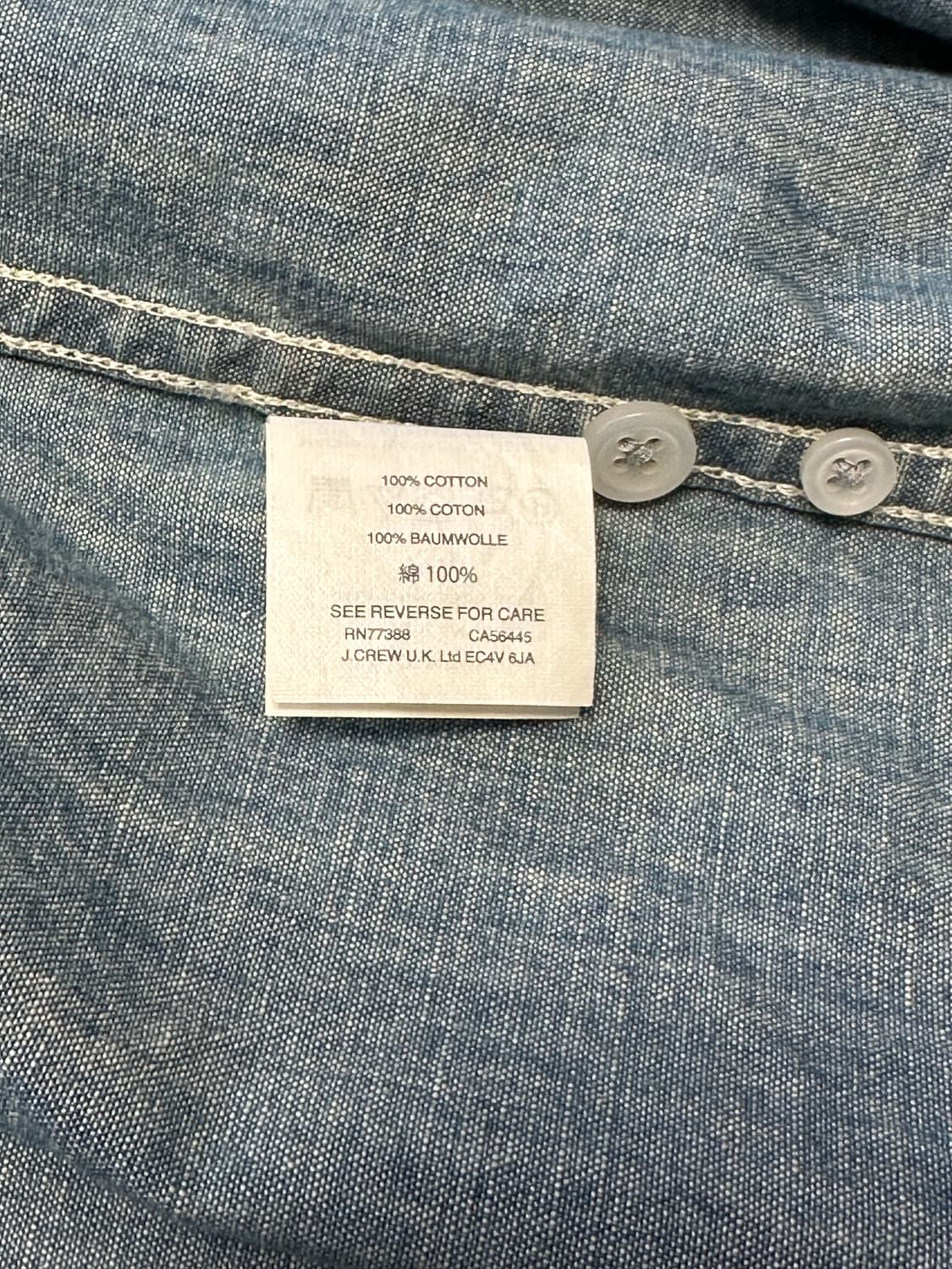 Indigo Japanese chambray shirt 상품이미지8