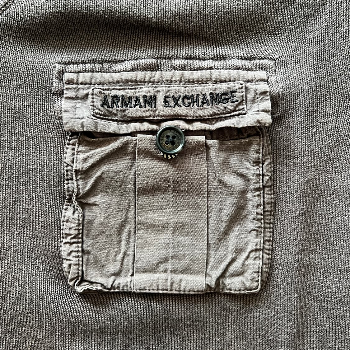 빈티지 00s Armani Exchange 밀리터리 포켓 니트 상품이미지4