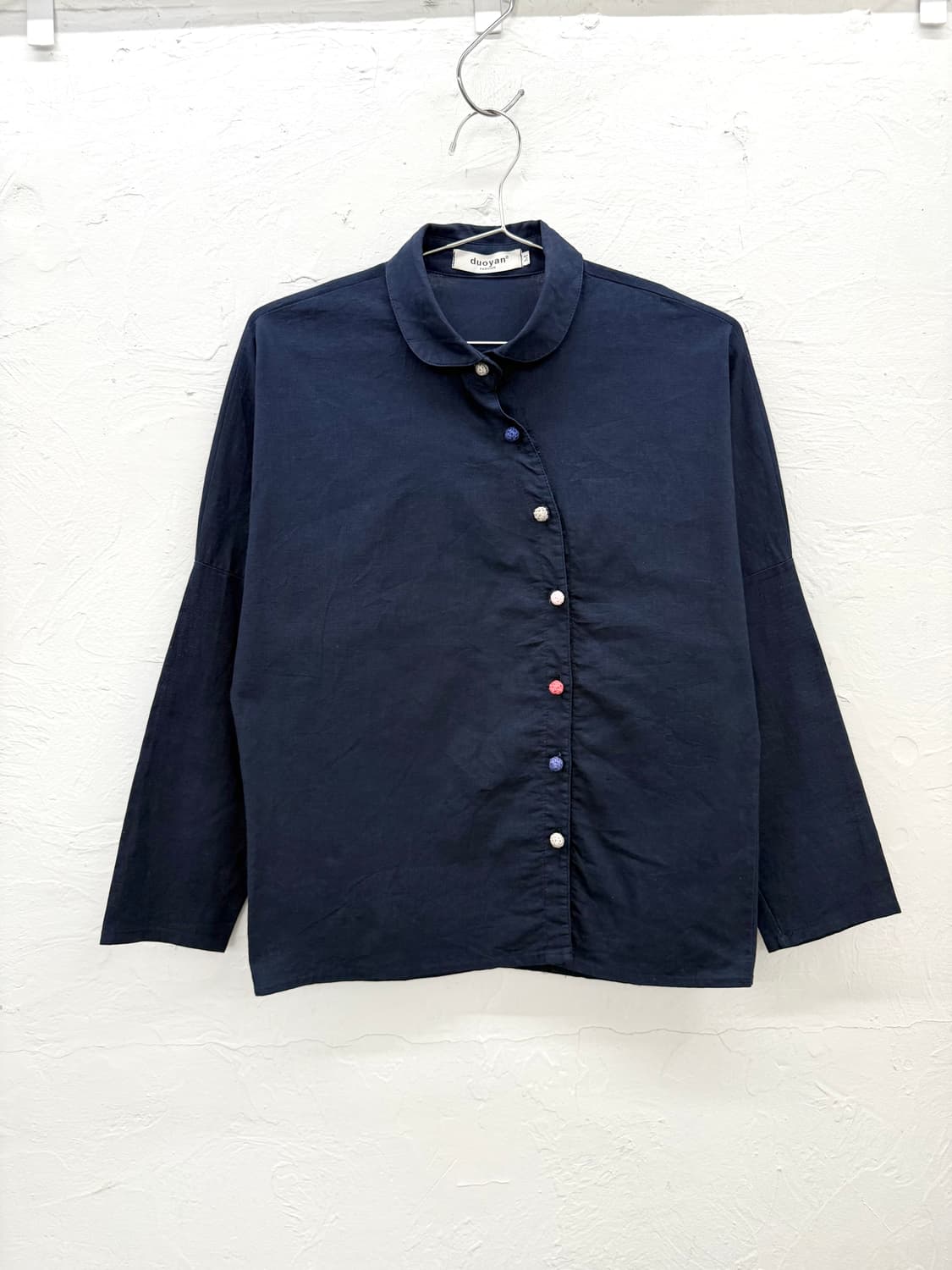 duoyan 커브 버튼 셔츠 상품이미지1