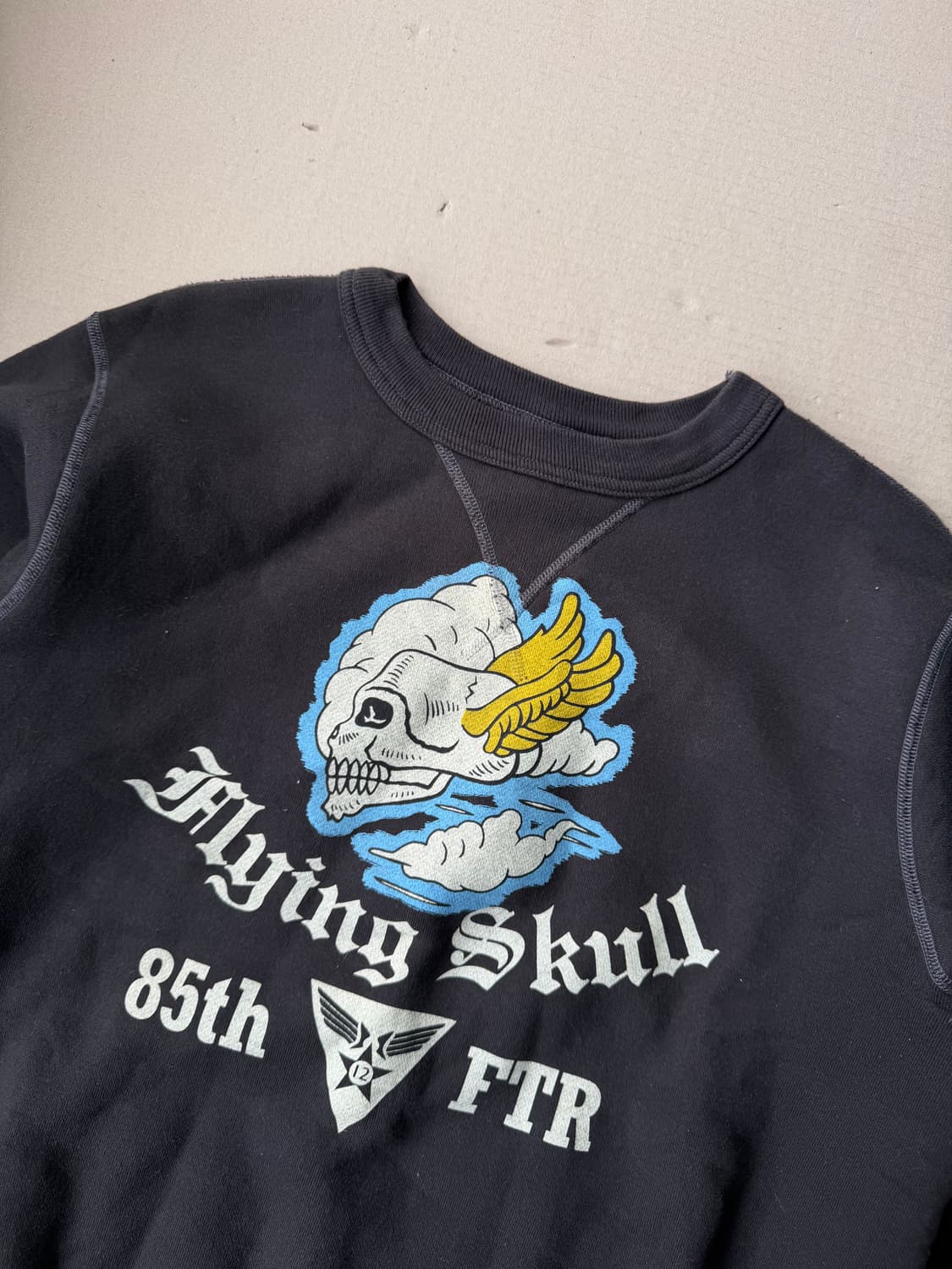 버즈릭슨 Flying Skull 그래픽 맨투맨 상품이미지2