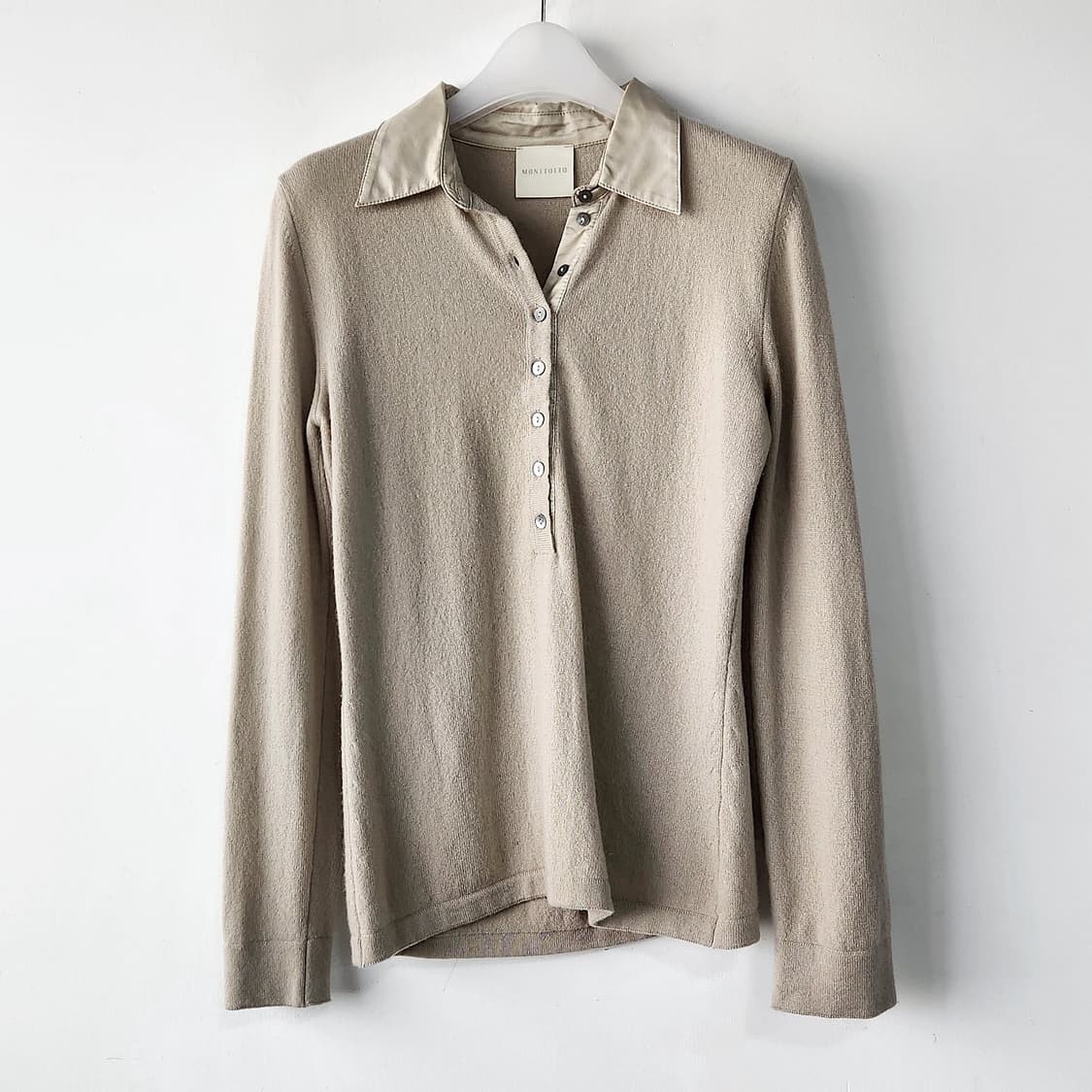 몽또또 캐시미어 폴로 니트 상품이미지1