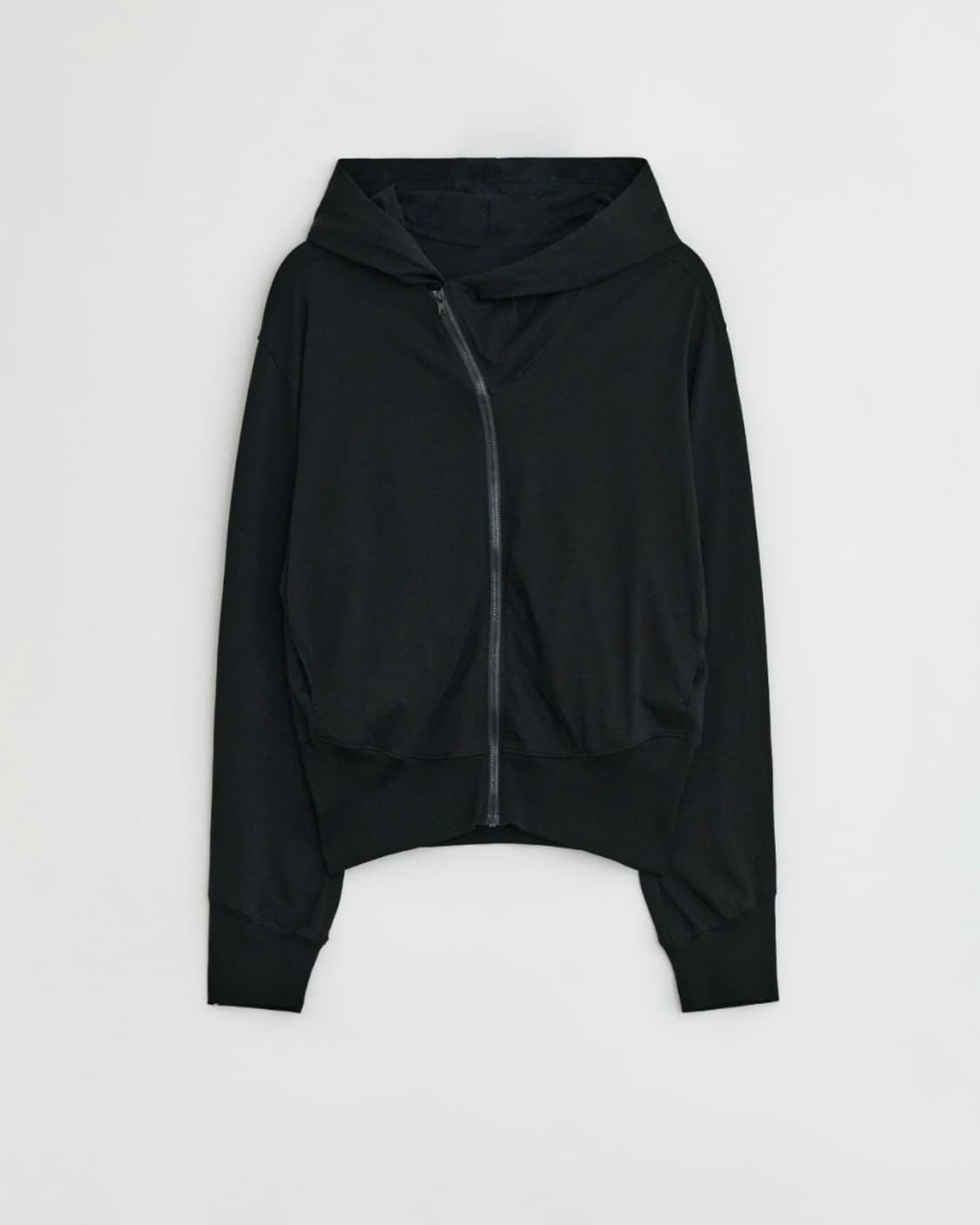 EE 커브드 후드집업 블랙 L 상품이미지1
