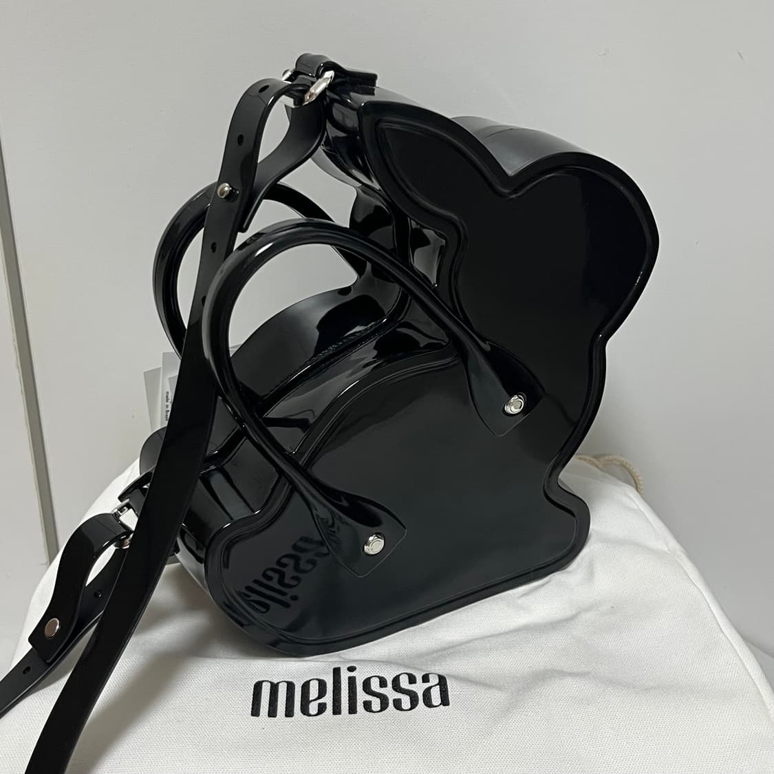 꼼데가르송 걸 x 멜리사 25fw 토끼 백/블랙 상품이미지3