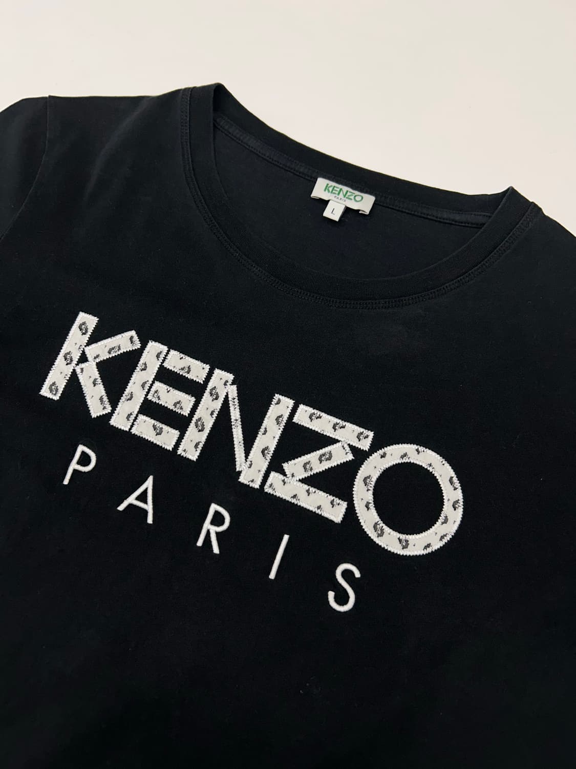 겐조 자수로고 우먼 라운드 티 상품이미지2