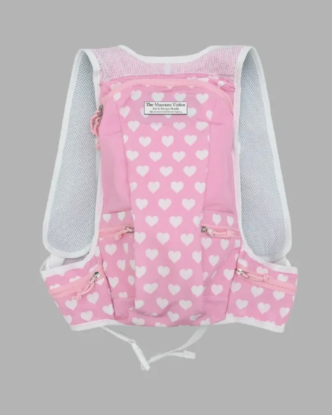 더뮤지엄비지터 메쉬 하트 백팩 핑크 새상품 상품이미지3