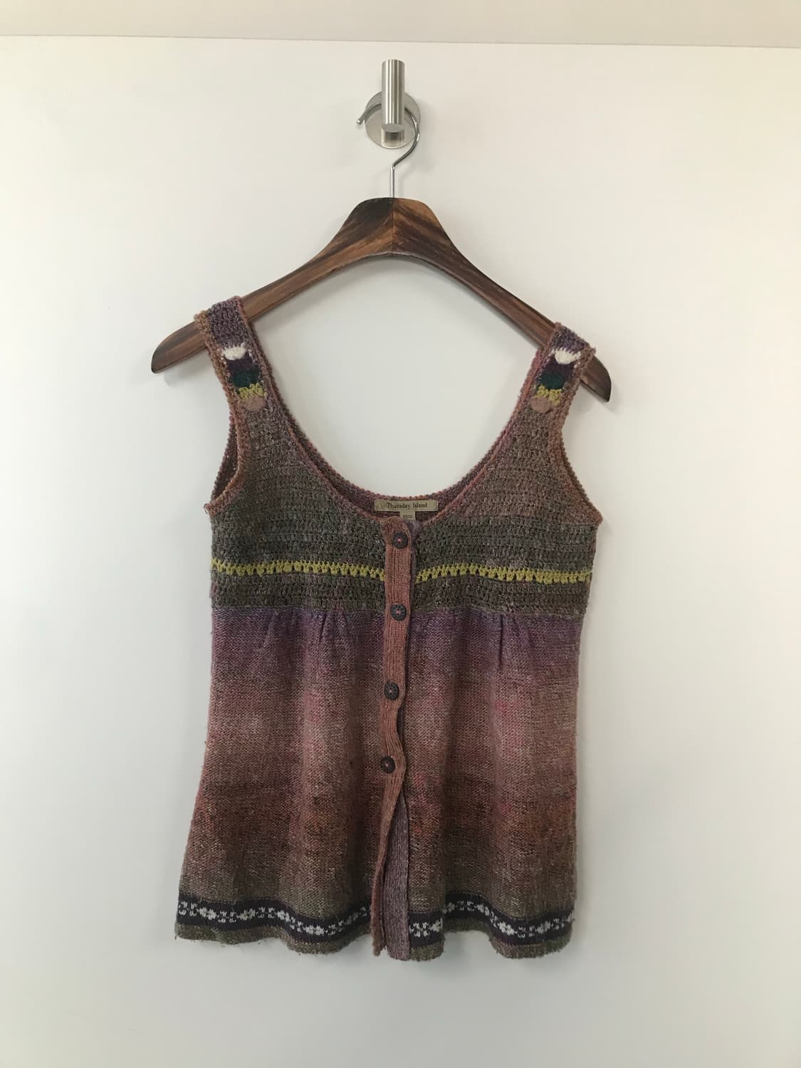 Vintage y2k 와투케 모리걸 니트 나시 슬리브 상품이미지2