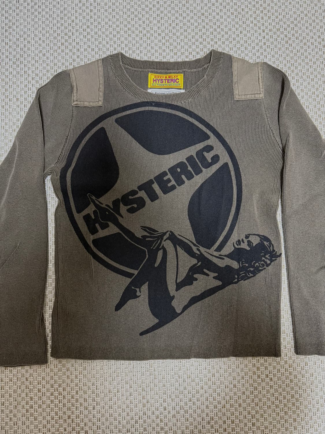 (w)히스테릭글래머 레저 숏 렝스 풀오버 카키 상품이미지1