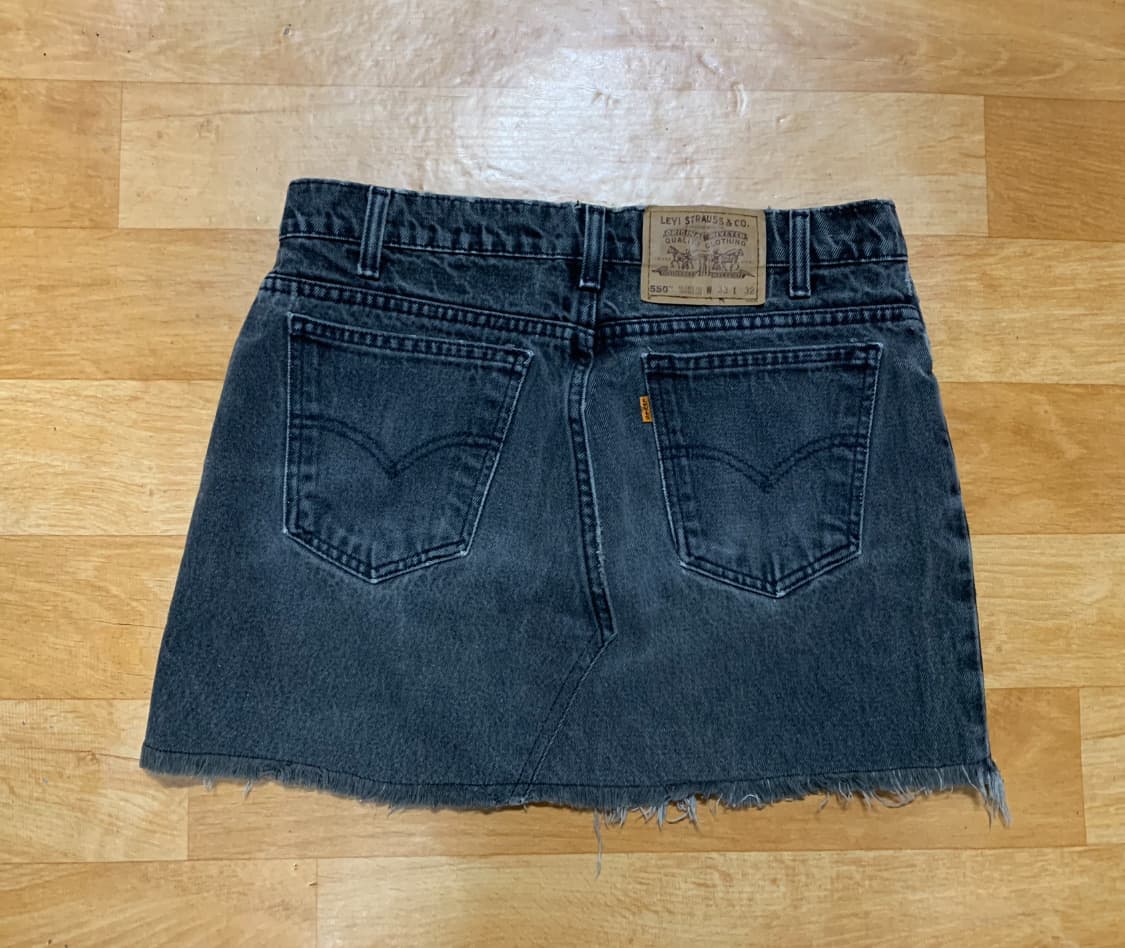 LEVIS 리바이스 커스터마이징(550-95년 메이드)데님 스커트 상품이미지8