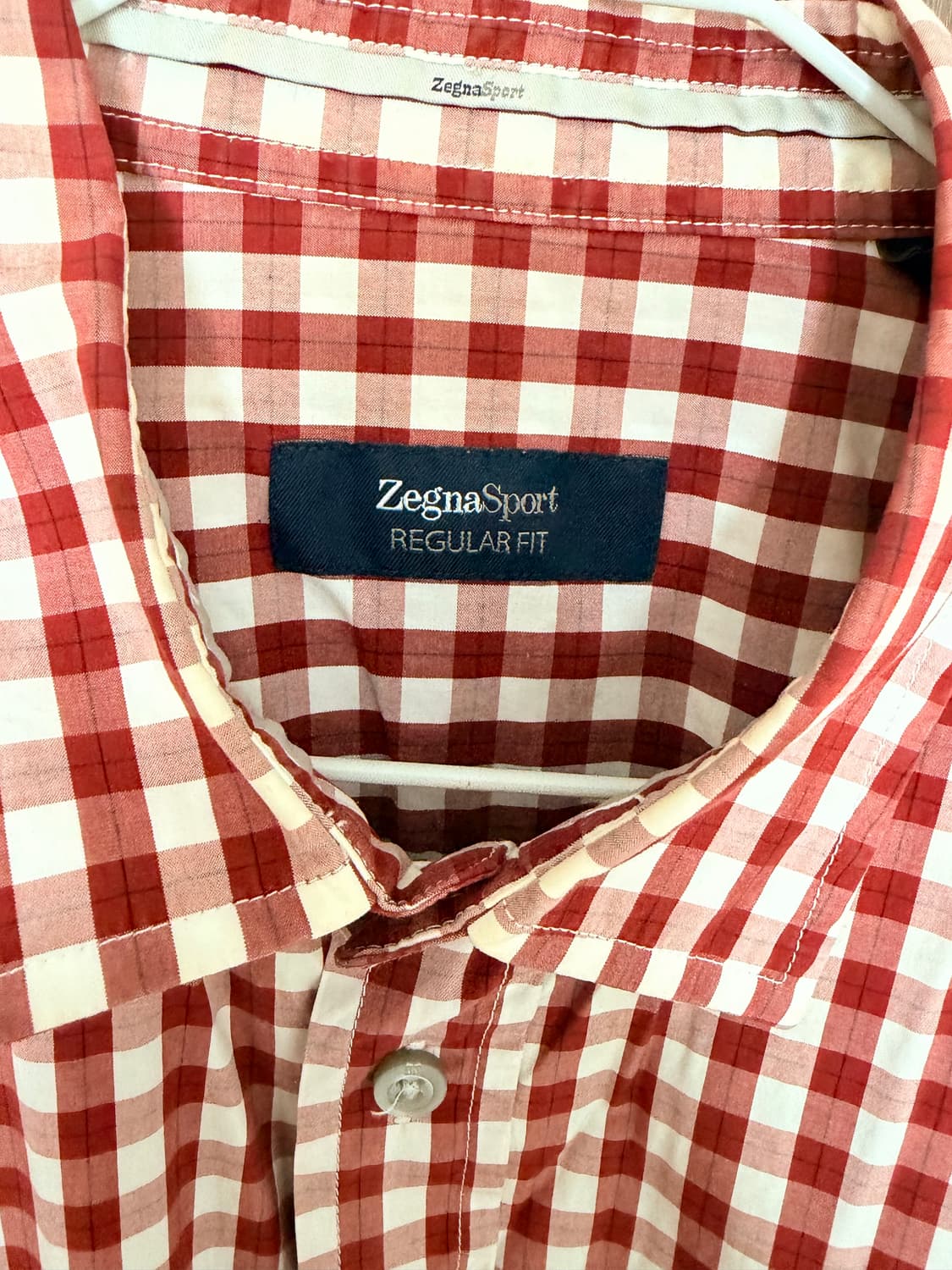 에르메네질도제냐 제냐스포트 체크 셔츠 M 상품이미지2