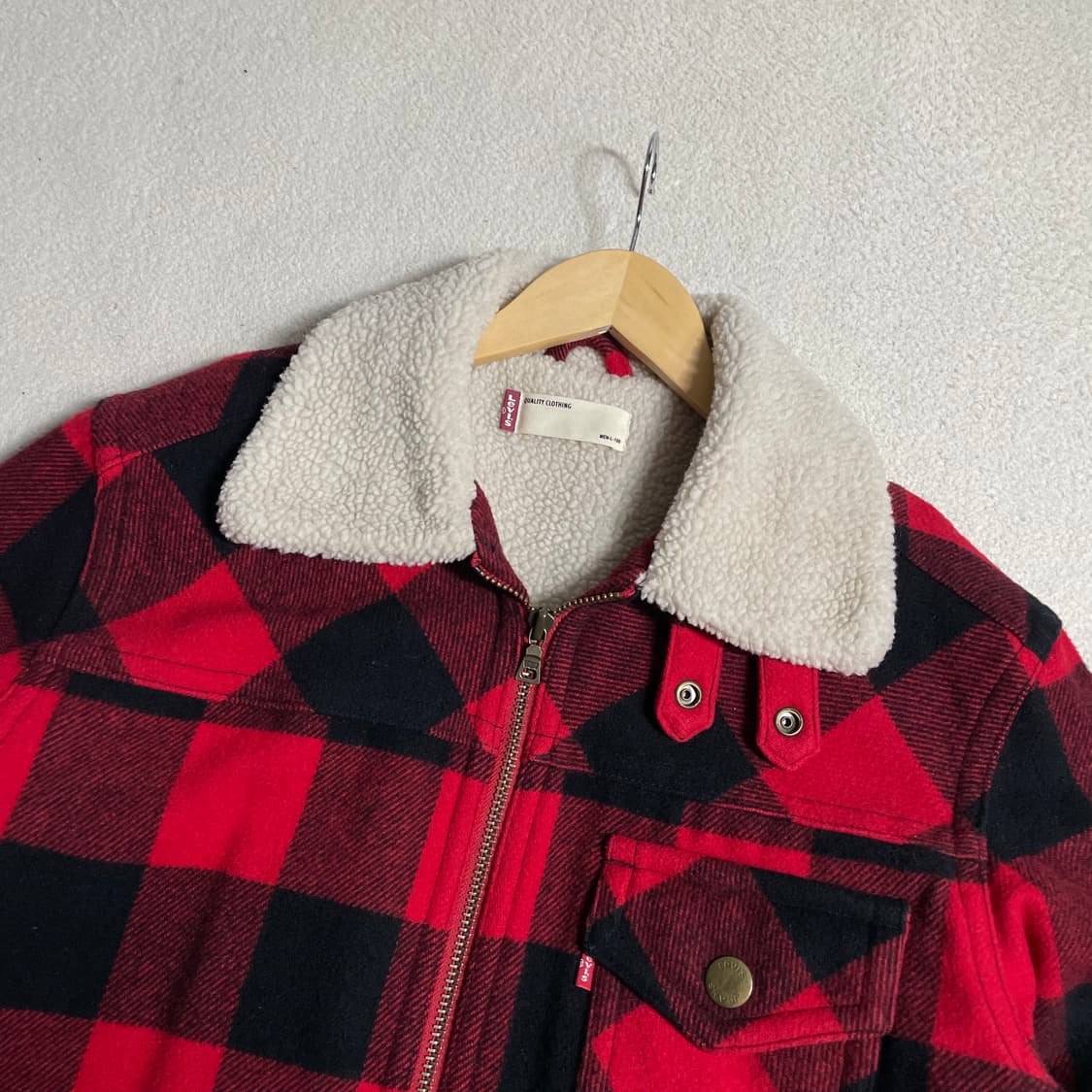 리바이스 00s 버팔로 쉐르파 양털 트러커 자켓 L 상품이미지4