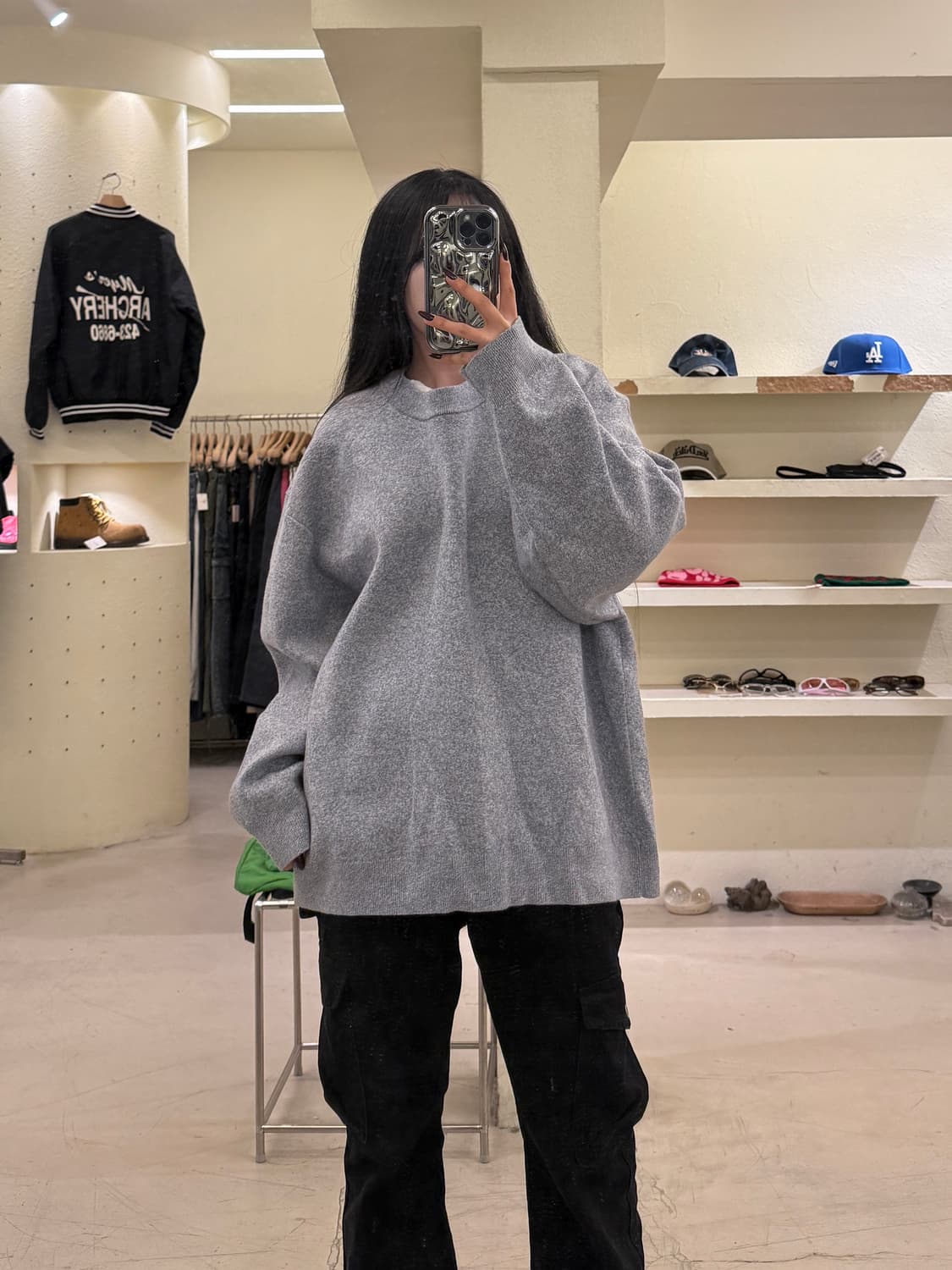 코스 울 니트 스웨터 그레이 U1115 상품이미지1