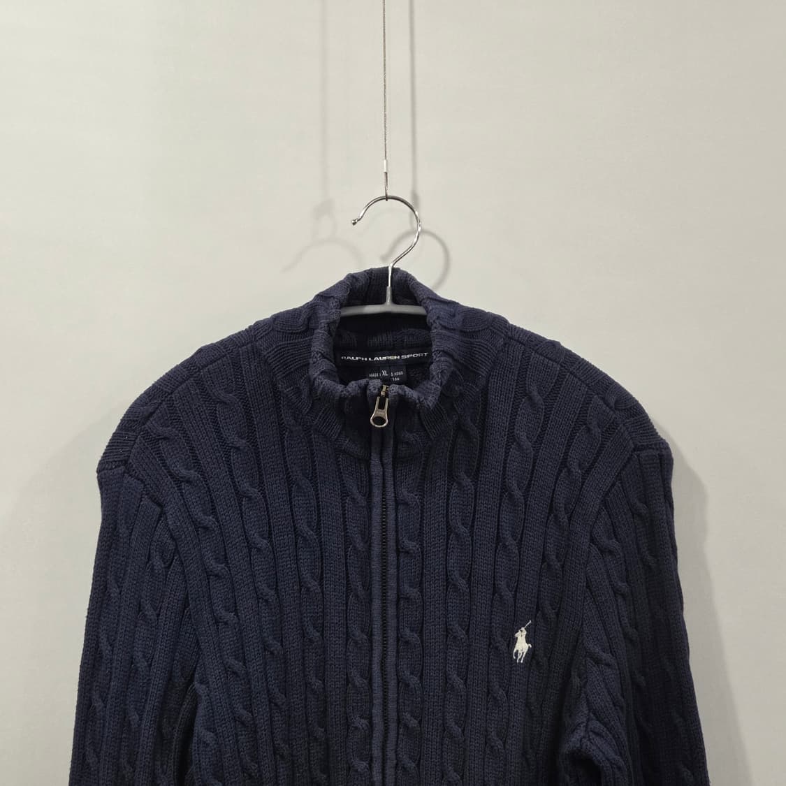 폴로랄프로렌 스포츠 우먼 케이블 니트 집업 XL 상품이미지2