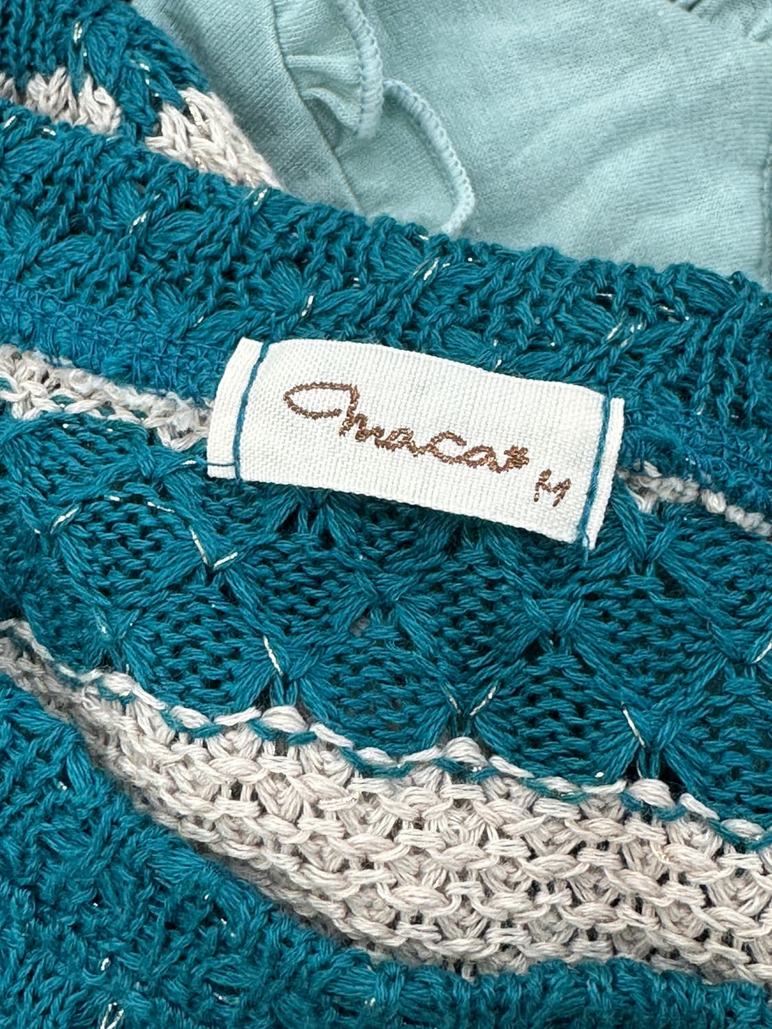 🩵하구미의 민트맛 코디세트🩵 모리걸 벌룬 니트 블라우스 프릴  상품이미지5