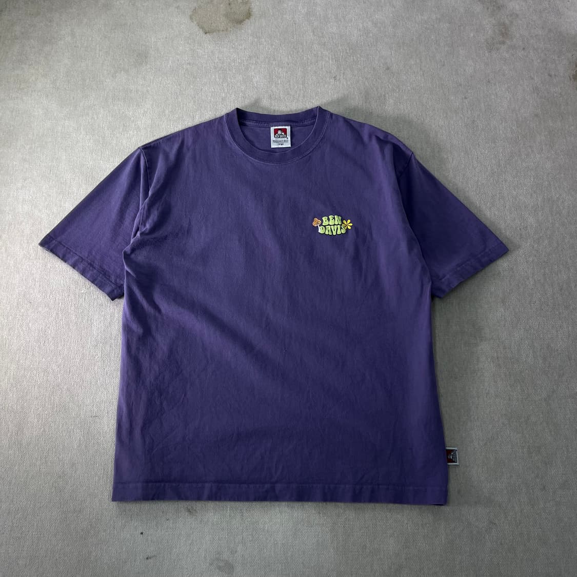 100 벤데이비스 퍼플 올드스쿨 반팔티 상품이미지2
