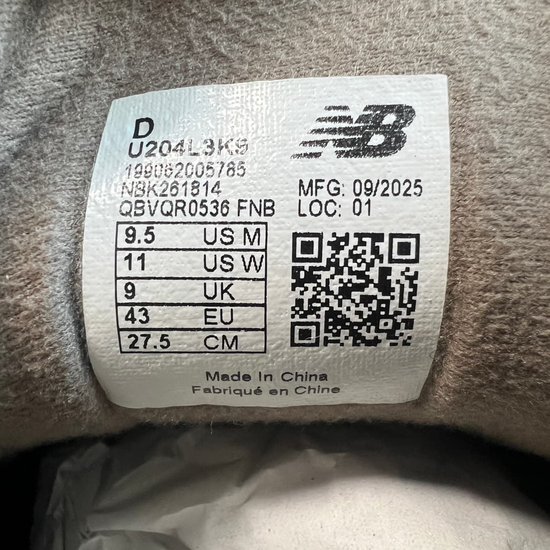 275 뉴발란스 204L 스웨이드 브라운 블랙 상품이미지6