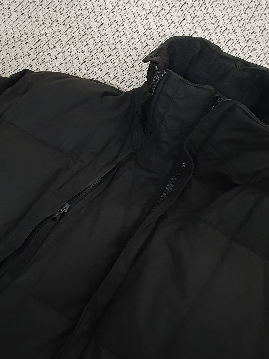 99AW 스톤 아일랜드 그린 엣지 왁스 코튼 구스 다운 패딩 상품이미지7