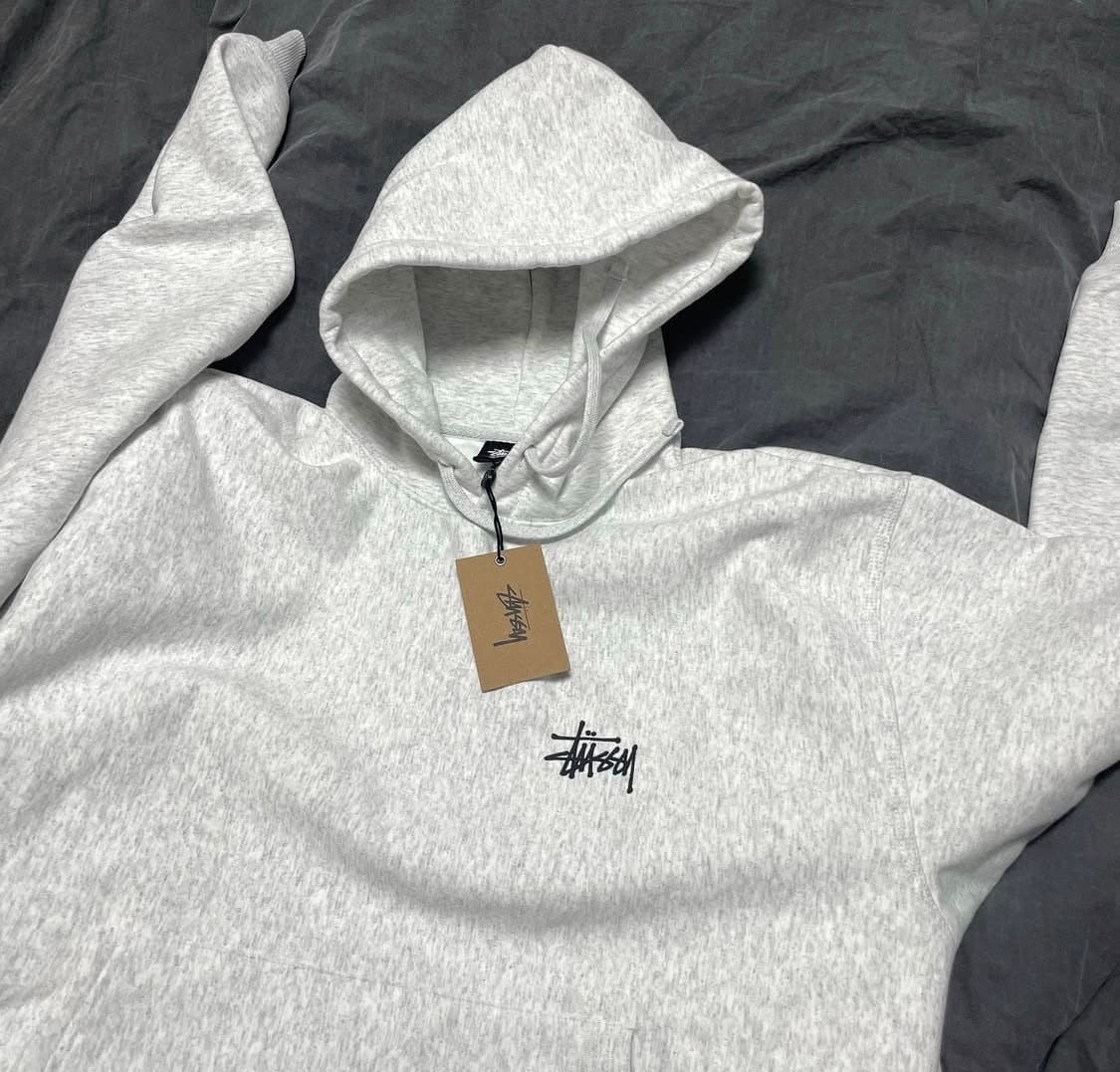 스투시 베이직 후드집업 애쉬 상품이미지2