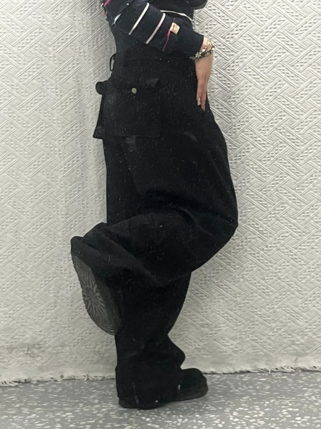 노매뉴얼 핀턱 와이드 슬랙스 팬츠 L C06403 상품이미지1