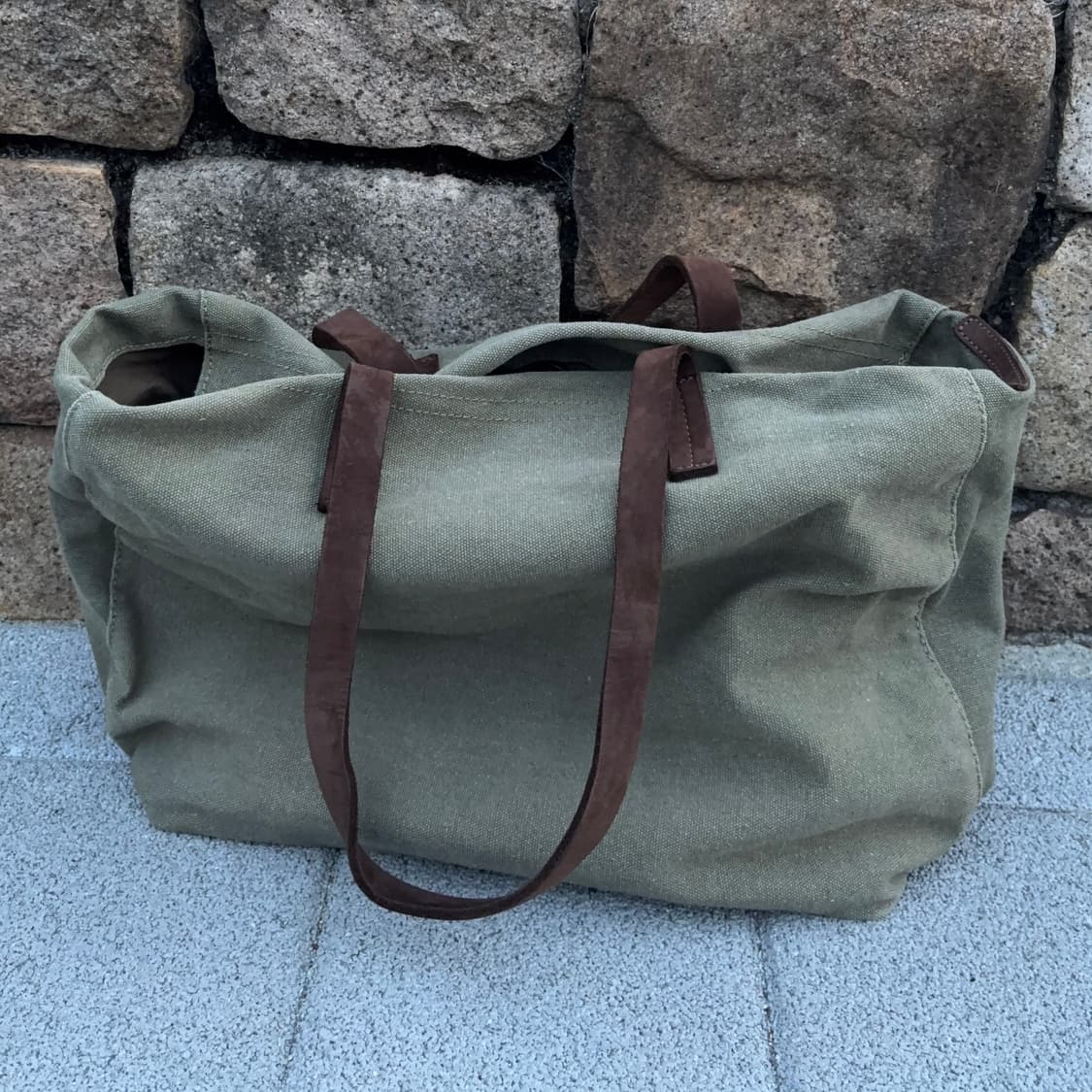 포디어웍스 캔버스 & 스웨이드 토트백 상품이미지2