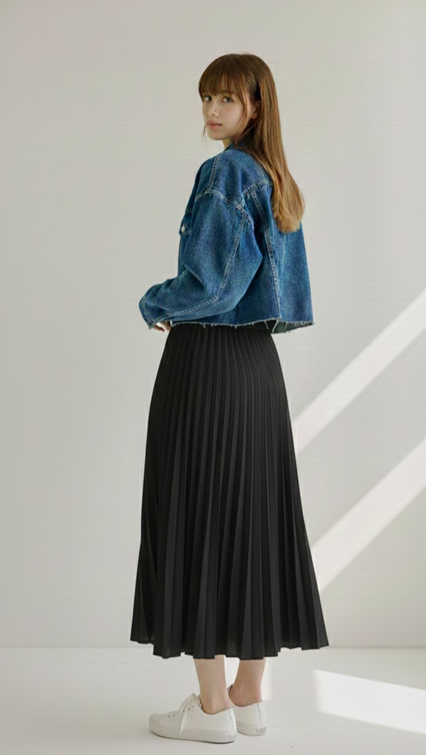 (새상품)쥬시쥬디 크롭 데님자켓 상품이미지2