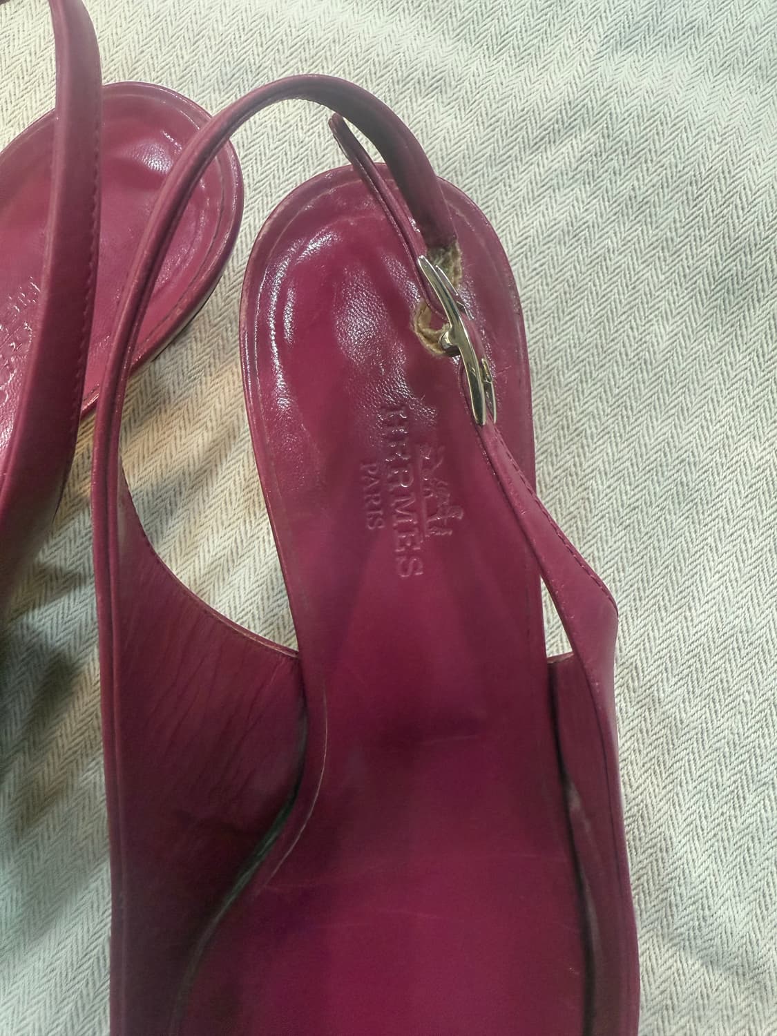 36 1/2 정품 에르메스 바이올렛핑크 슬링백 팝니다 상품이미지3