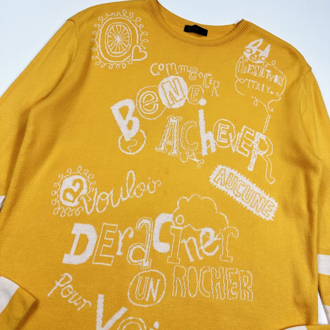 베네통 이니셜 우먼 머스타드 울 니트 (Free 여성추천) 상품이미지3