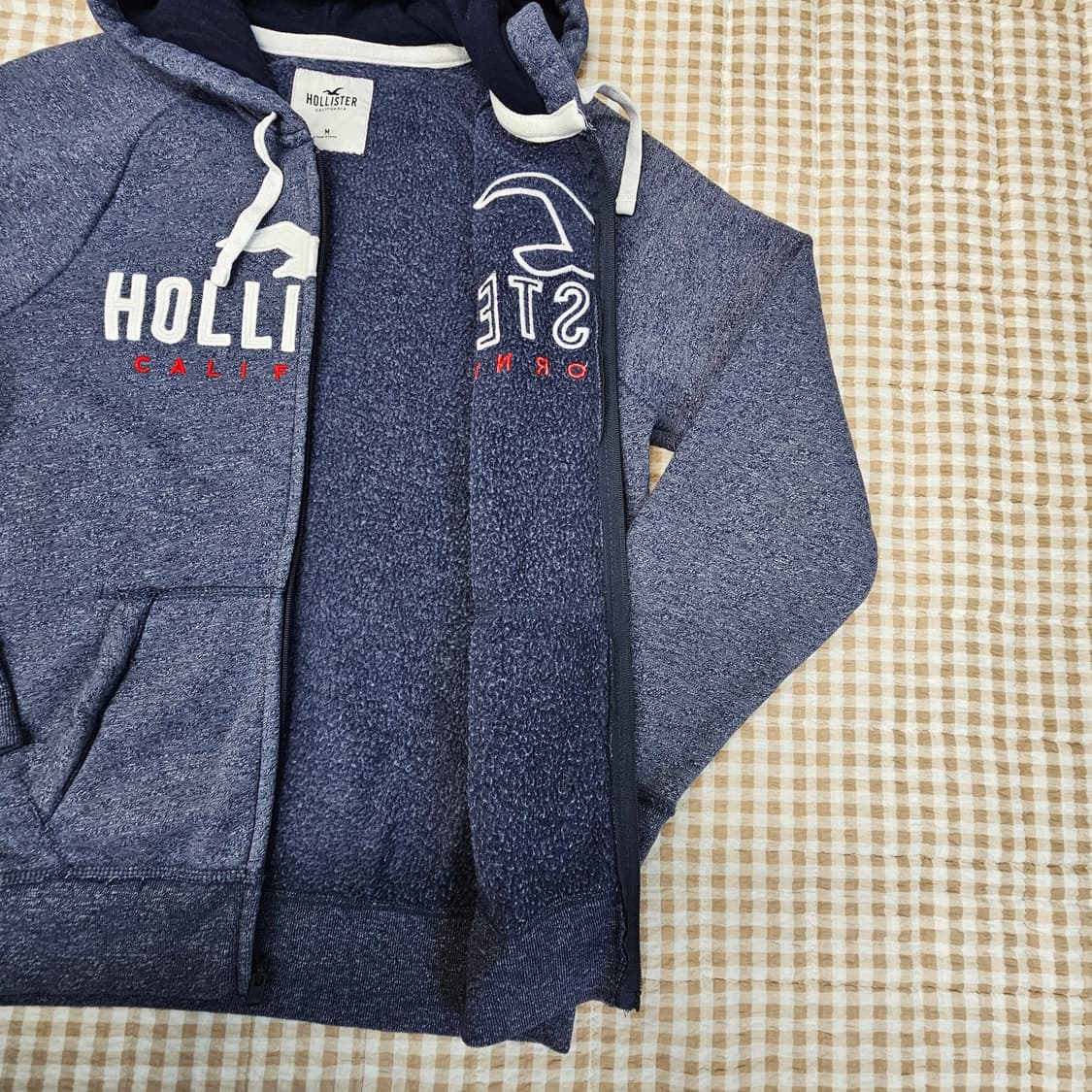 홀리스터 기모 후드집업 자켓 남자100 상품이미지5