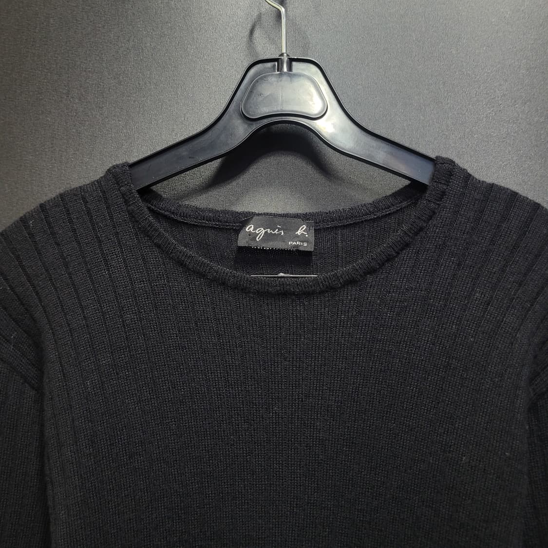Agnes b 아네스베 프랑스 블랙 울니트  상품이미지2