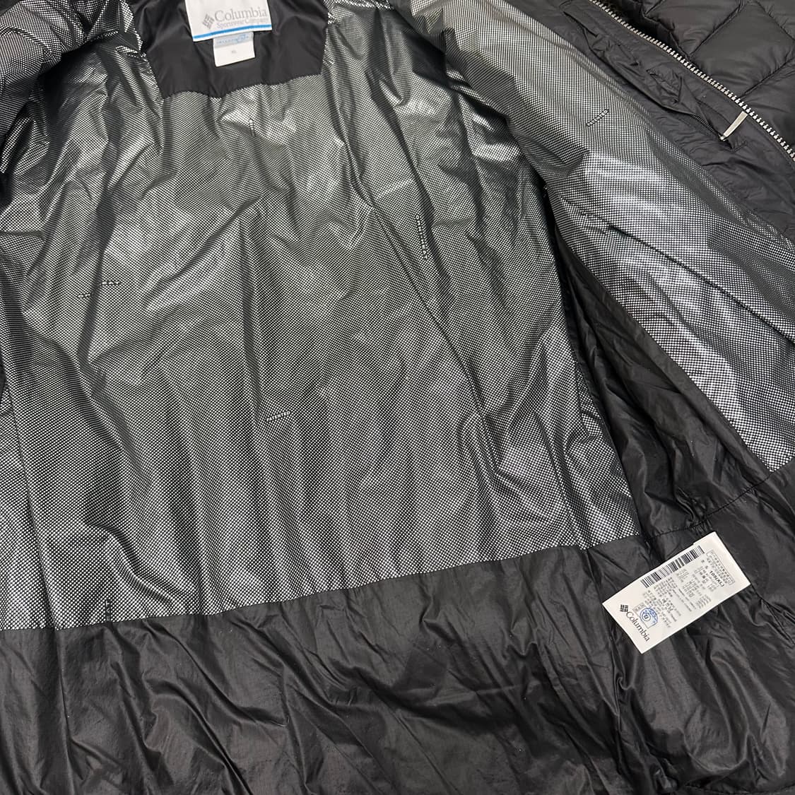 컬럼비아 구스다운 패딩 점퍼 블랙 XL 상품이미지7