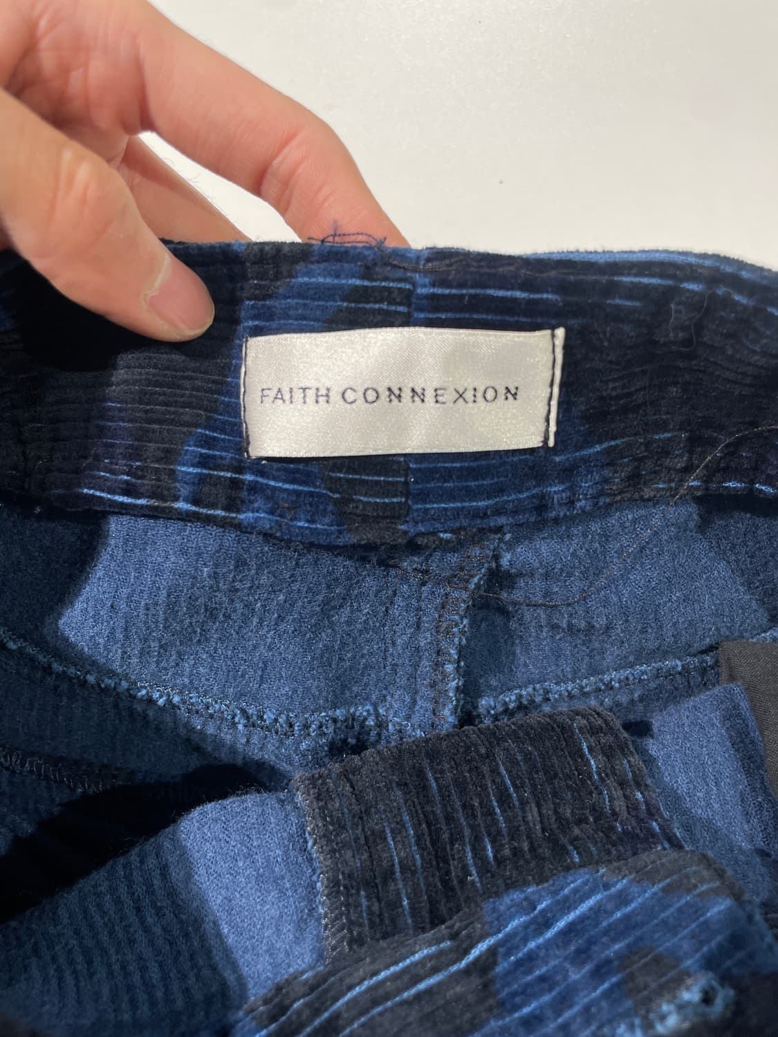 페이스 커넥션 네이비 블루 유틸리티 코듀로이 카모 카고 팬츠 상품이미지7