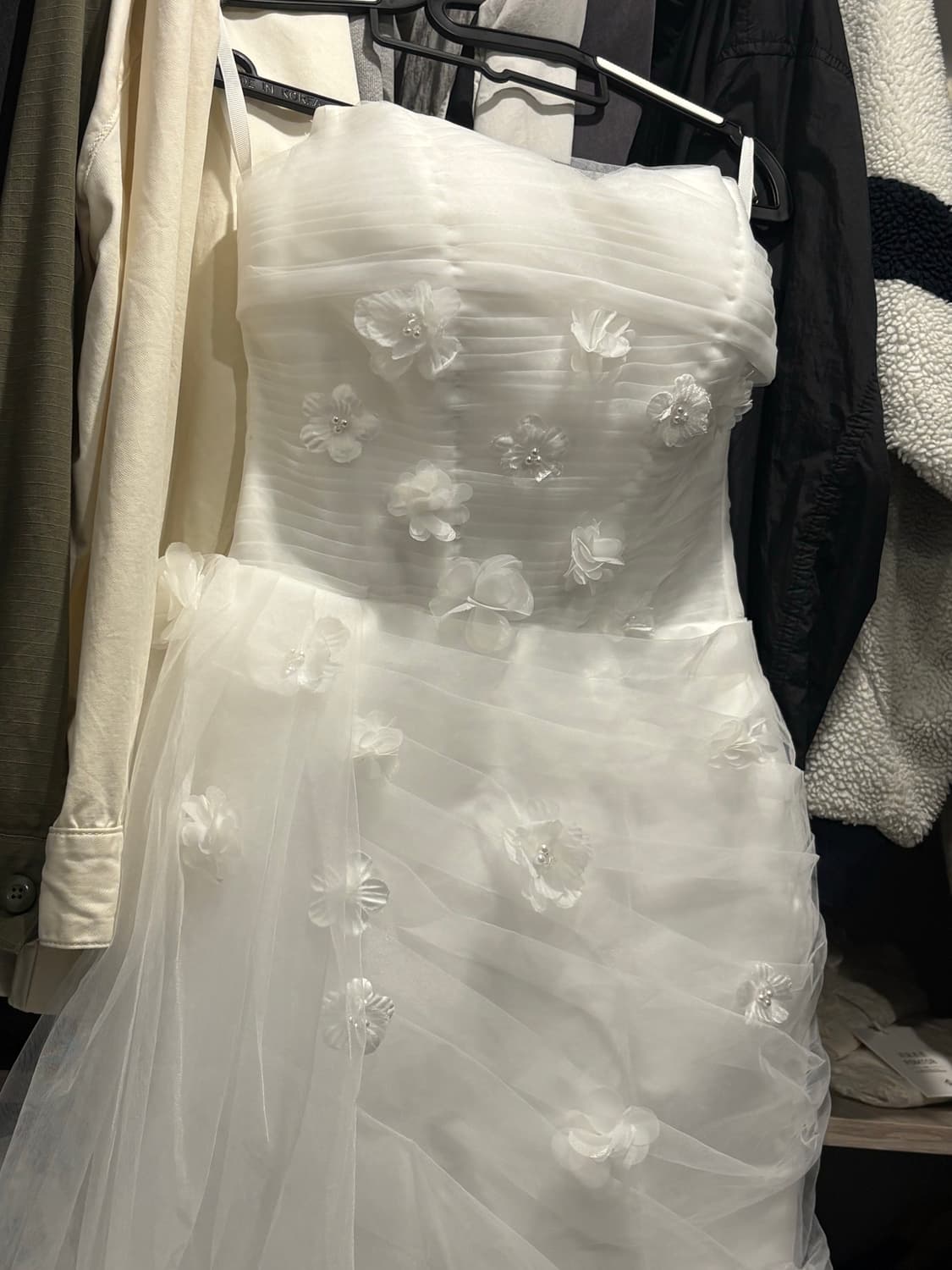 화이트 튜브탑 웨딩드레스 (S) 상품이미지6