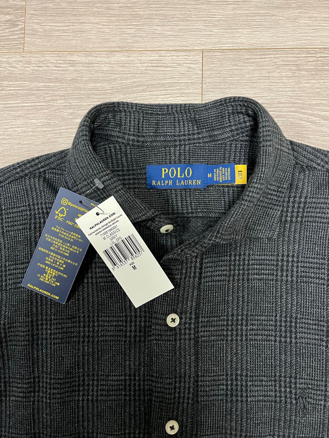 (백화점판,새상품) 폴로 랄프로렌 플란넬 체크 긴팔 셔츠 상품이미지5